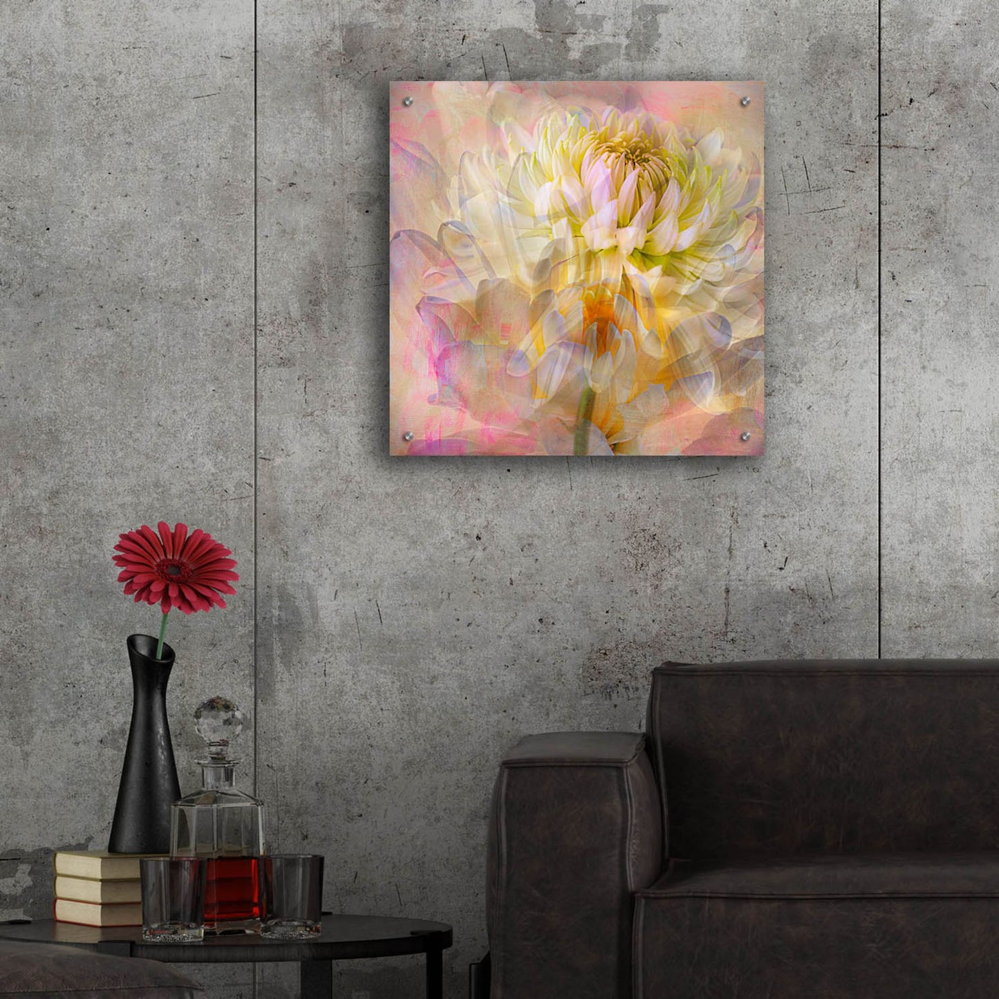 Epic Art 'Cotton Candy' by Pamela Plummer, Acrylic Glass Wall Art,24x24