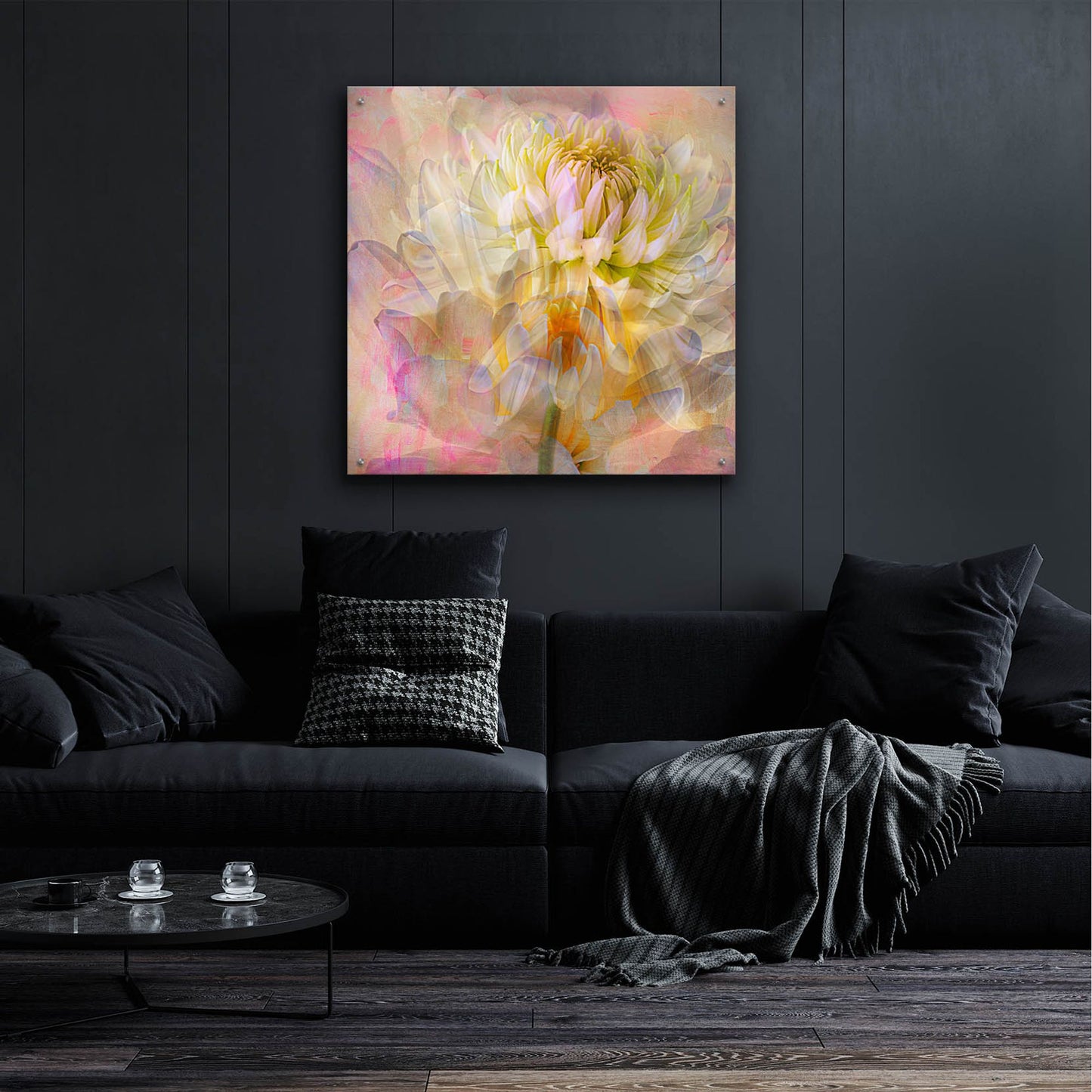 Epic Art 'Cotton Candy' by Pamela Plummer, Acrylic Glass Wall Art,36x36