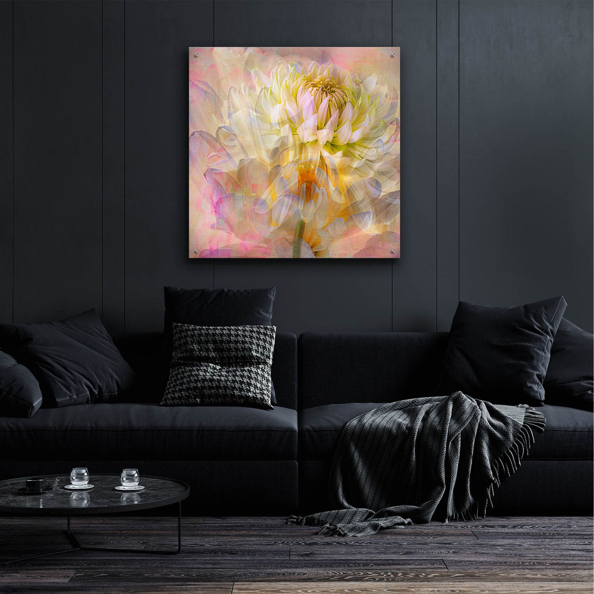 Epic Art 'Cotton Candy' by Pamela Plummer, Acrylic Glass Wall Art,36x36