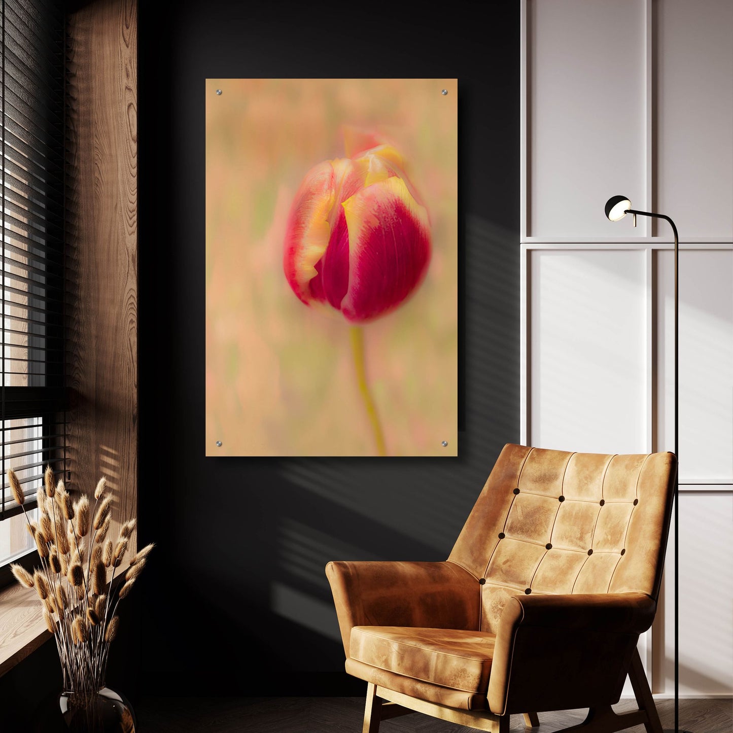 Epic Art 'First Bloom' by Pamela Plummer, Acrylic Glass Wall Art,24x36