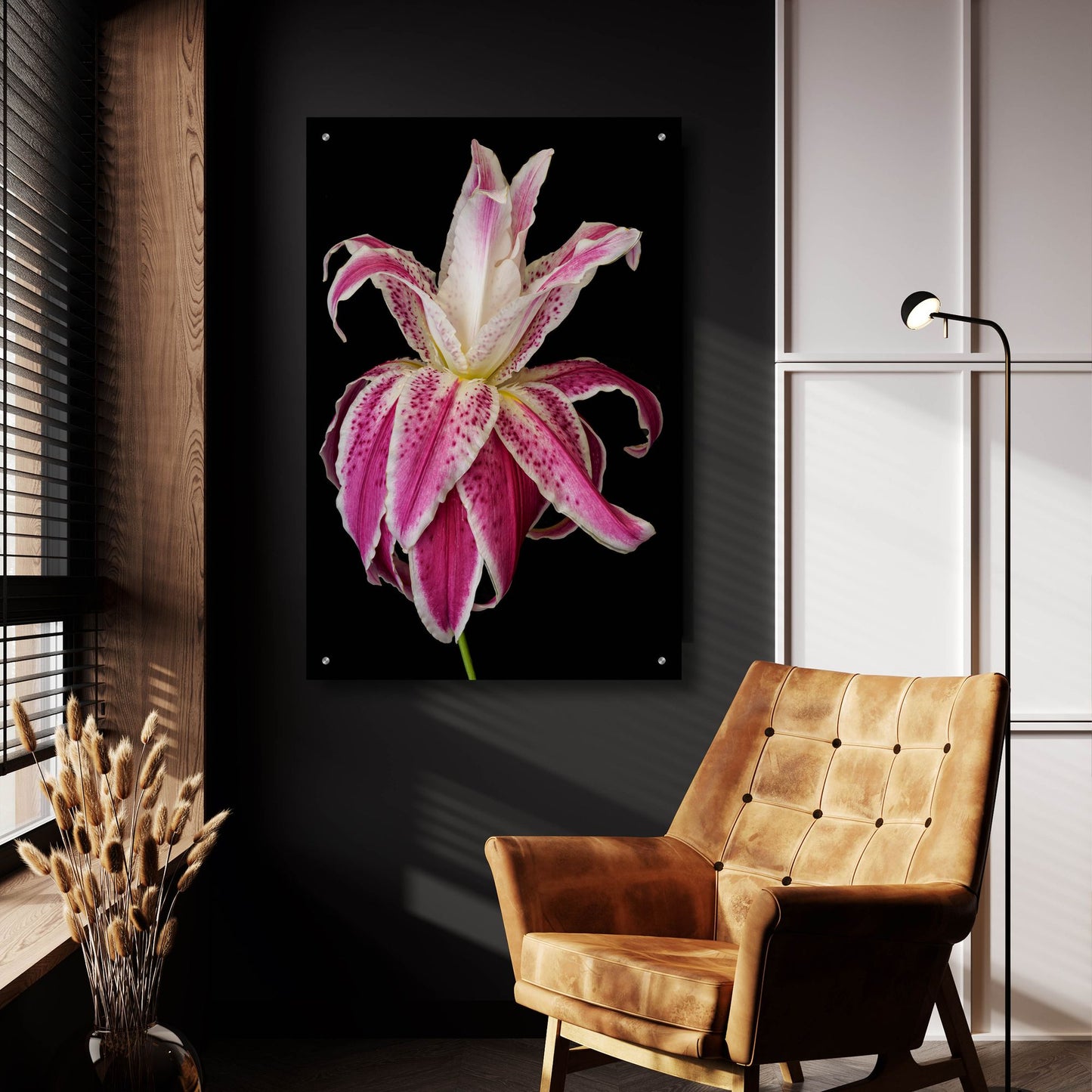 Epic Art 'Lily Queen' by Pamela Plummer, Acrylic Glass Wall Art,24x36