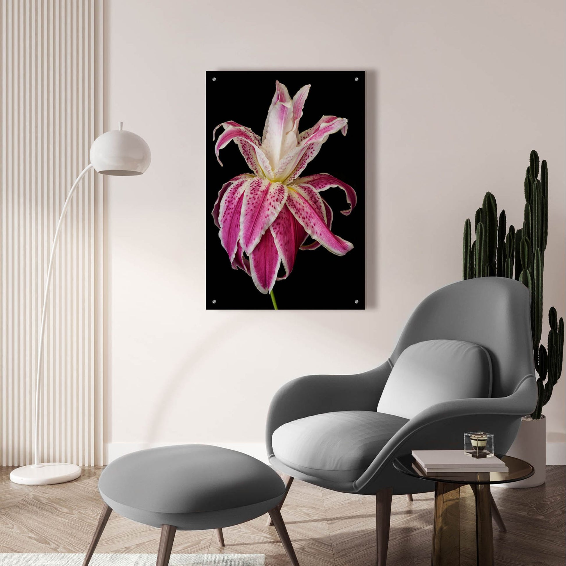 Epic Art 'Lily Queen' by Pamela Plummer, Acrylic Glass Wall Art,24x36