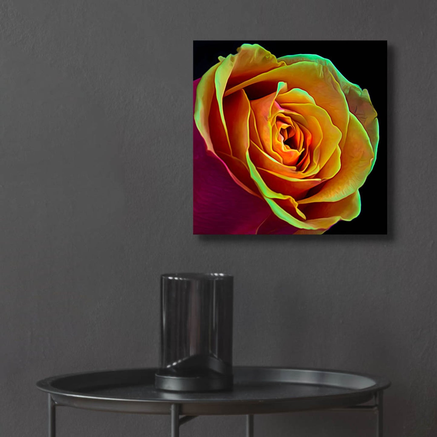 Epic Art 'Love Is A Rose 2' by Pamela Plummer, Acrylic Glass Wall Art,12x12