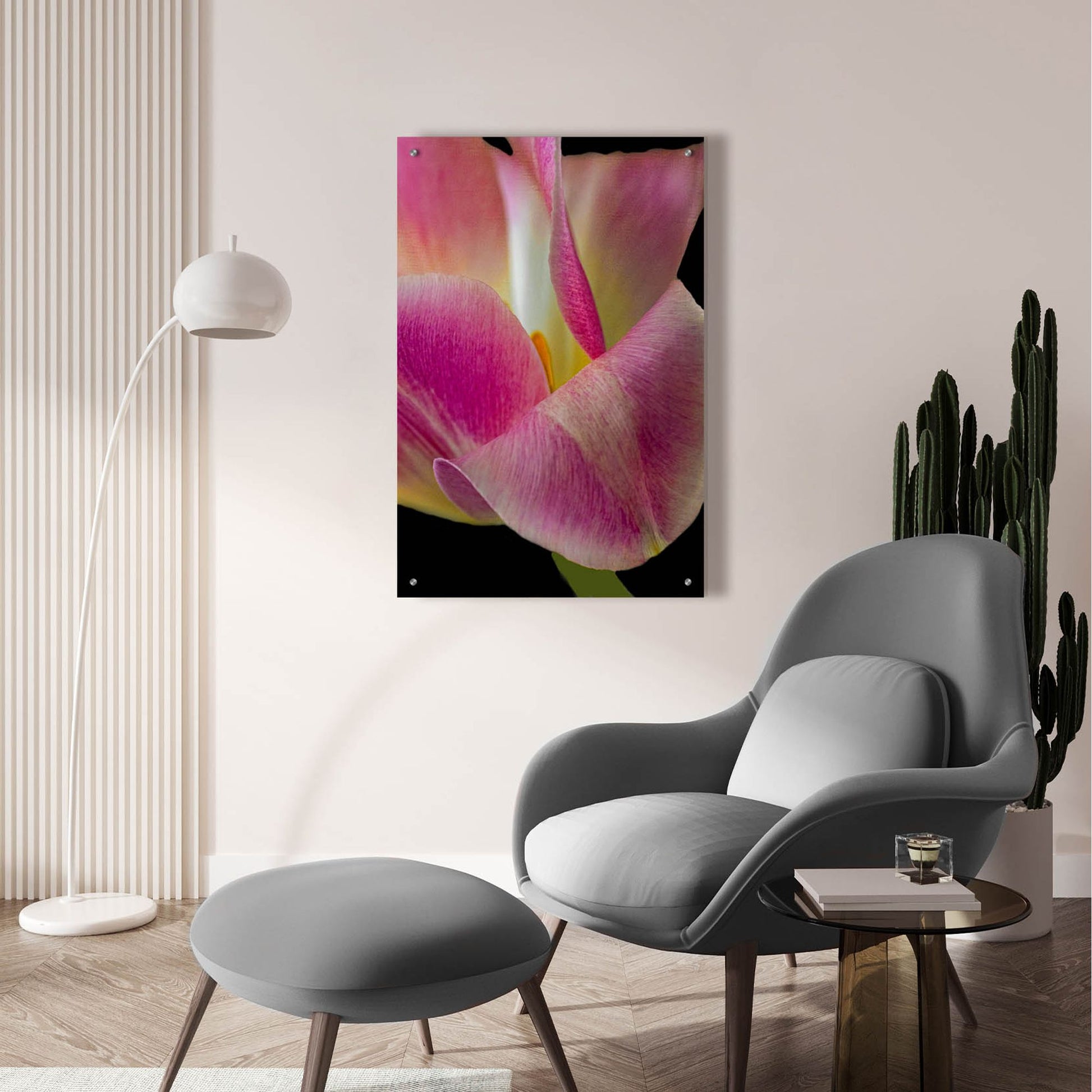 Epic Art 'Pretty In Pink' by Pamela Plummer, Acrylic Glass Wall Art,24x36