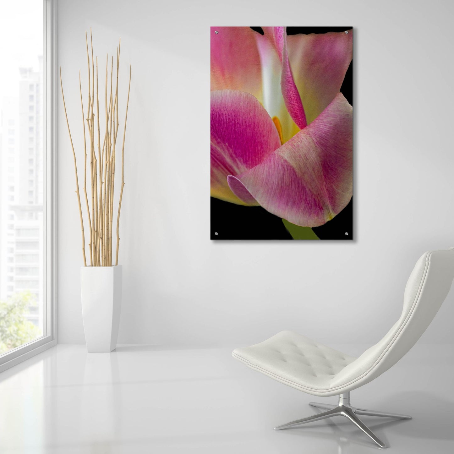 Epic Art 'Pretty In Pink' by Pamela Plummer, Acrylic Glass Wall Art,24x36