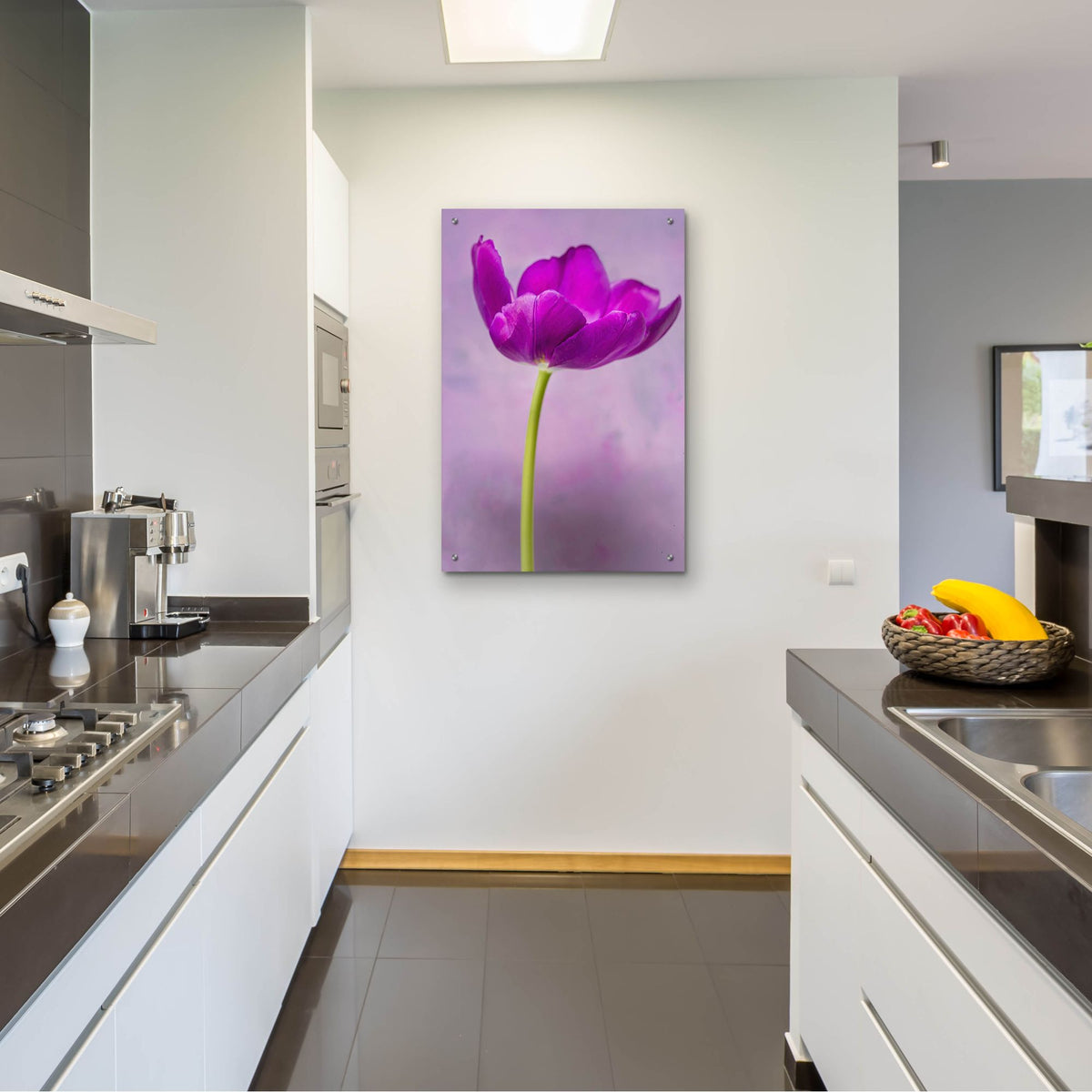 Epic Art 'Purple Majesty' by Pamela Plummer, Acrylic Glass Wall Art,24x36