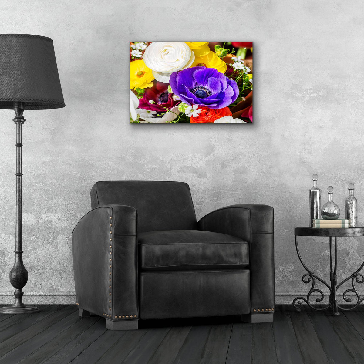 Epic Art 'Spring Bouquet' by Pamela Plummer, Acrylic Glass Wall Art,24x16