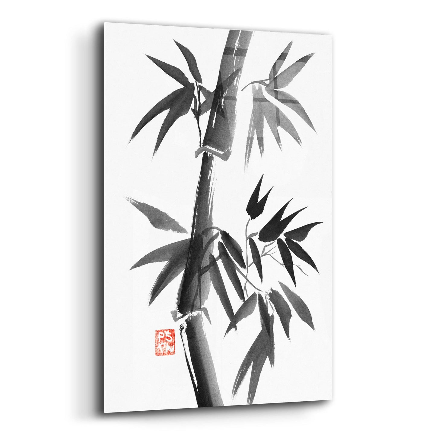 Epic Art 'Bamboo 01' by Pechane, Acrylic Glass Wall Art,12x16