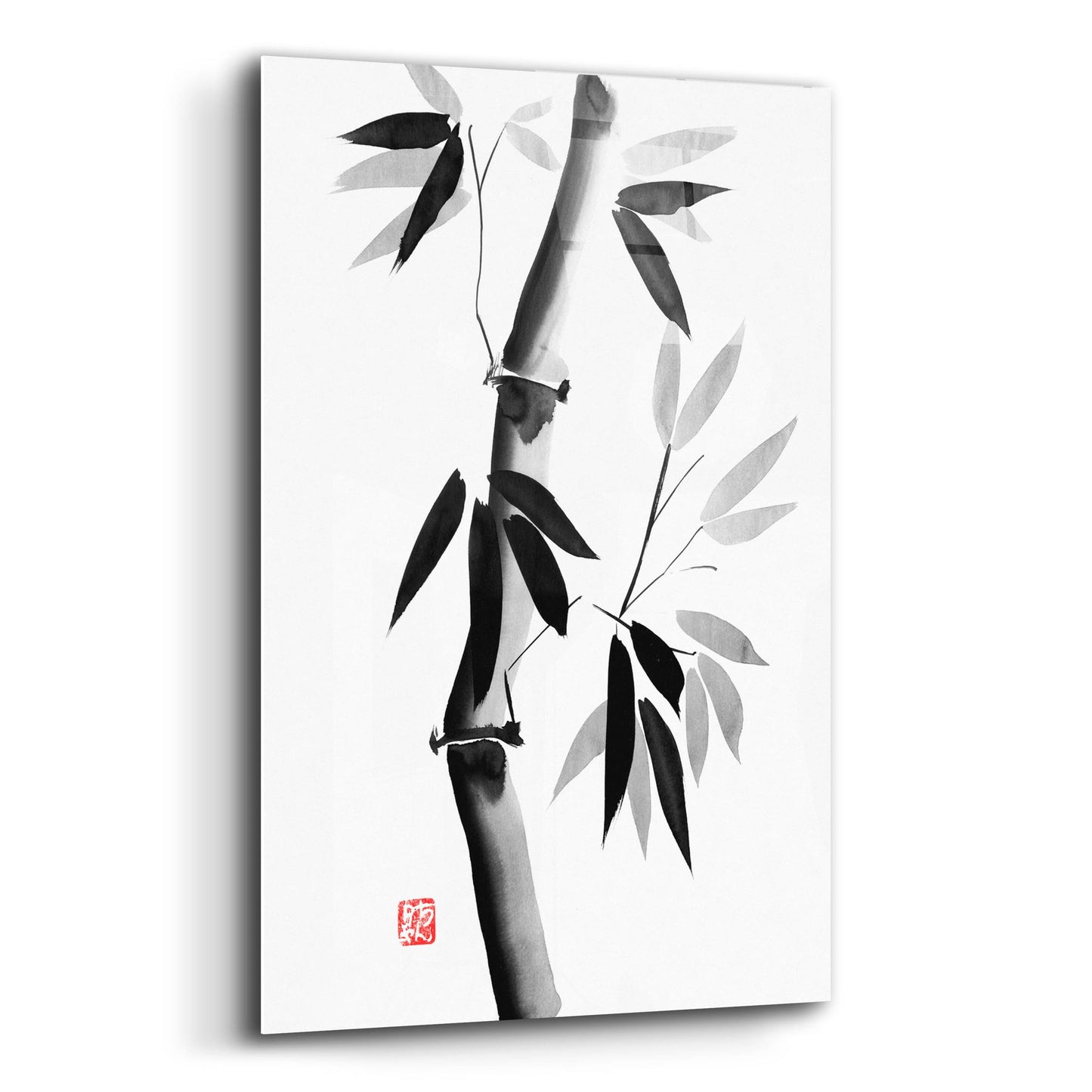 Epic Art 'Bamboo 02' by Pechane, Acrylic Glass Wall Art,12x16