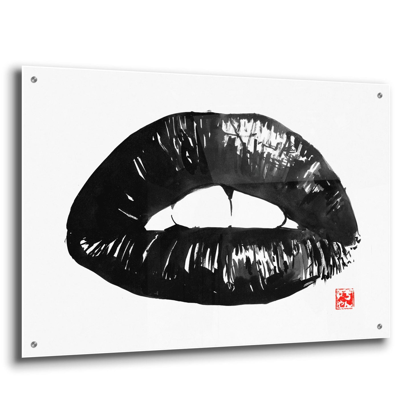 Epic Art 'Bouche' by Pechane, Acrylic Glass Wall Art,36x24