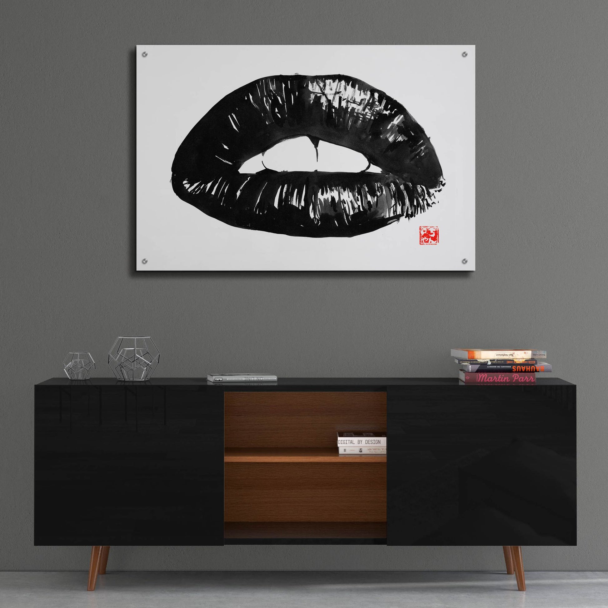 Epic Art 'Bouche' by Pechane, Acrylic Glass Wall Art,36x24