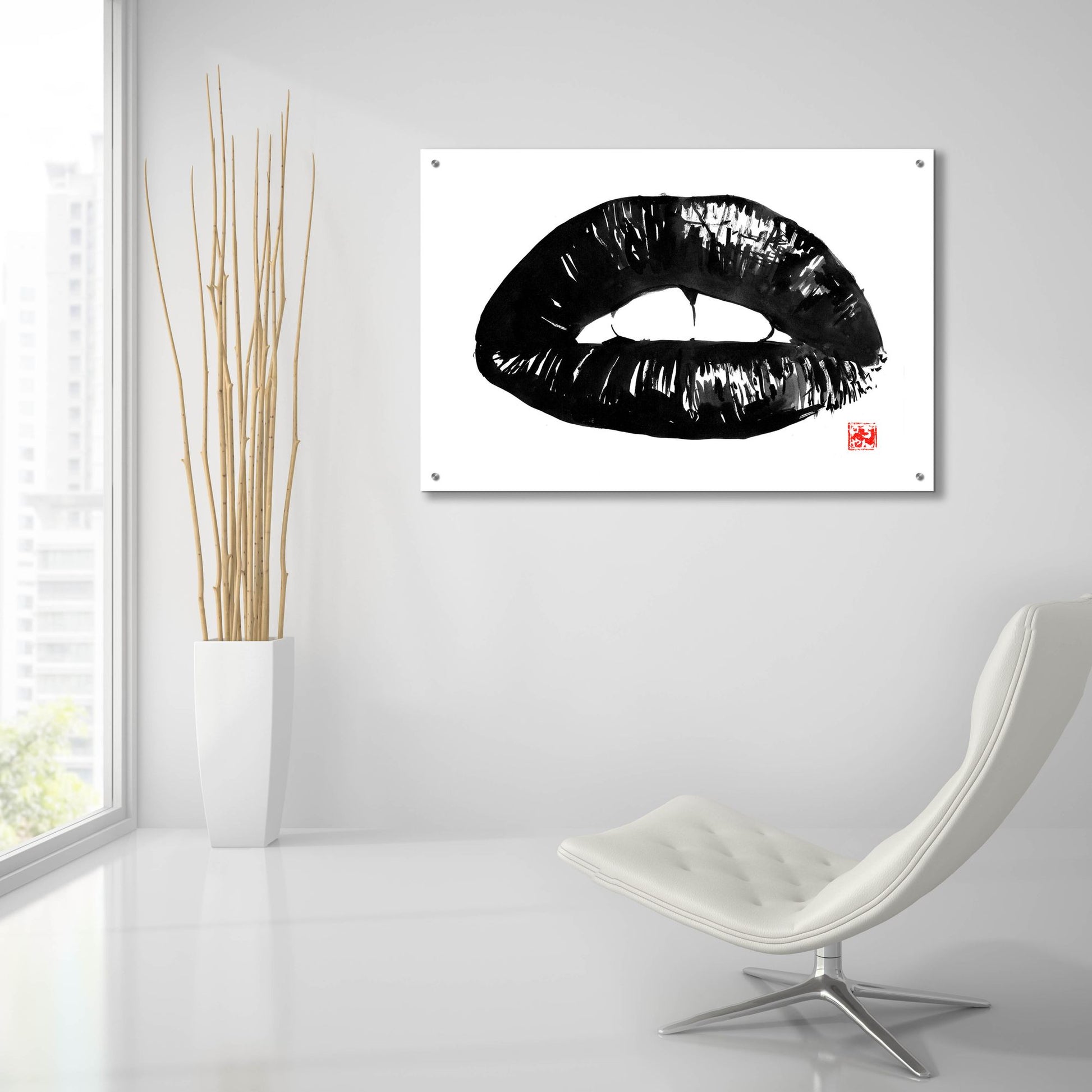 Epic Art 'Bouche' by Pechane, Acrylic Glass Wall Art,36x24