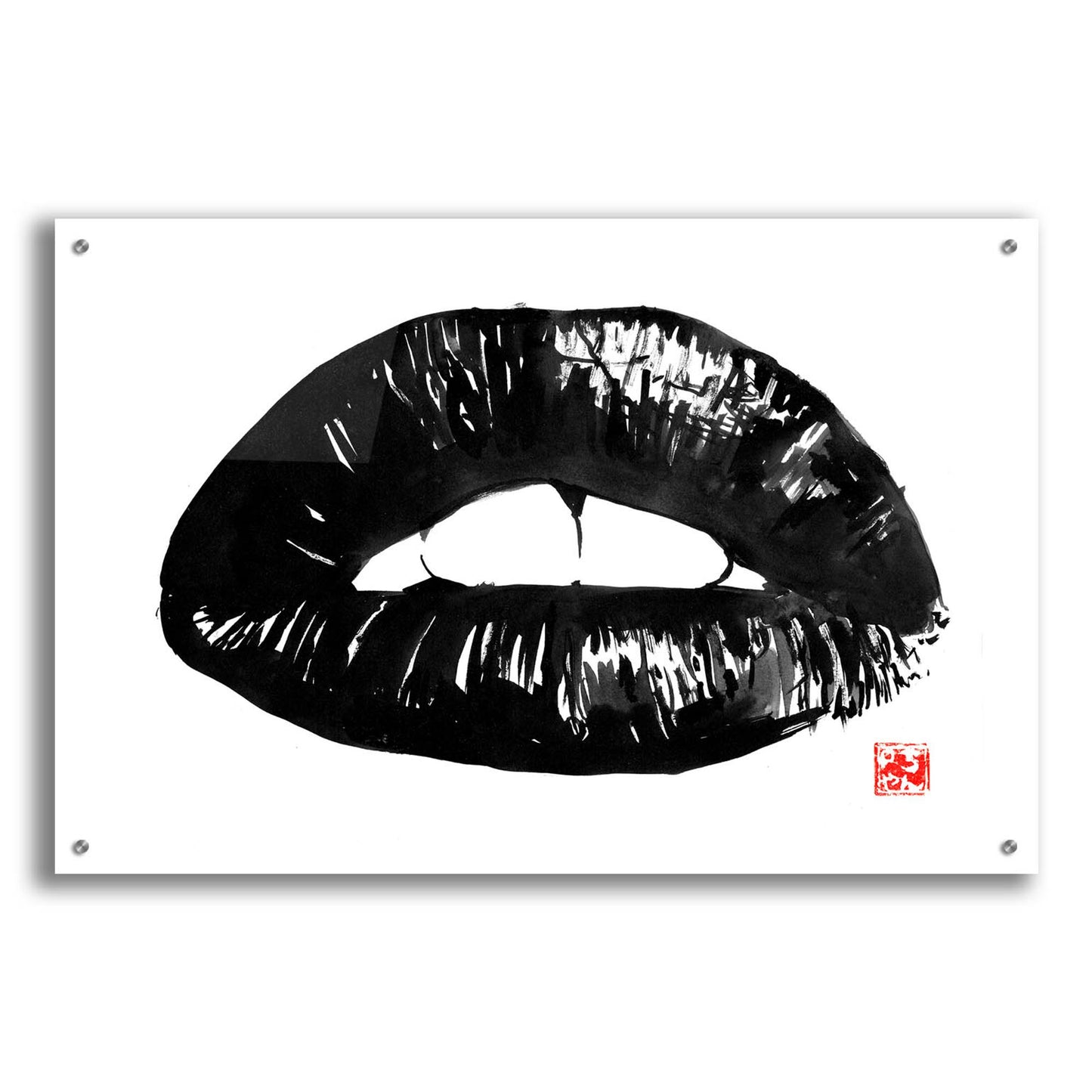 Epic Art 'Bouche' by Pechane, Acrylic Glass Wall Art,36x24