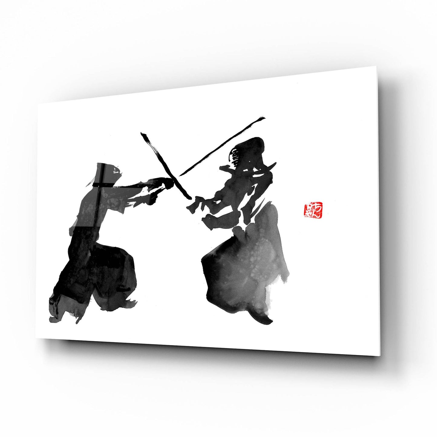 Epic Art 'Kendo' by Pechane, Acrylic Glass Wall Art,16x12