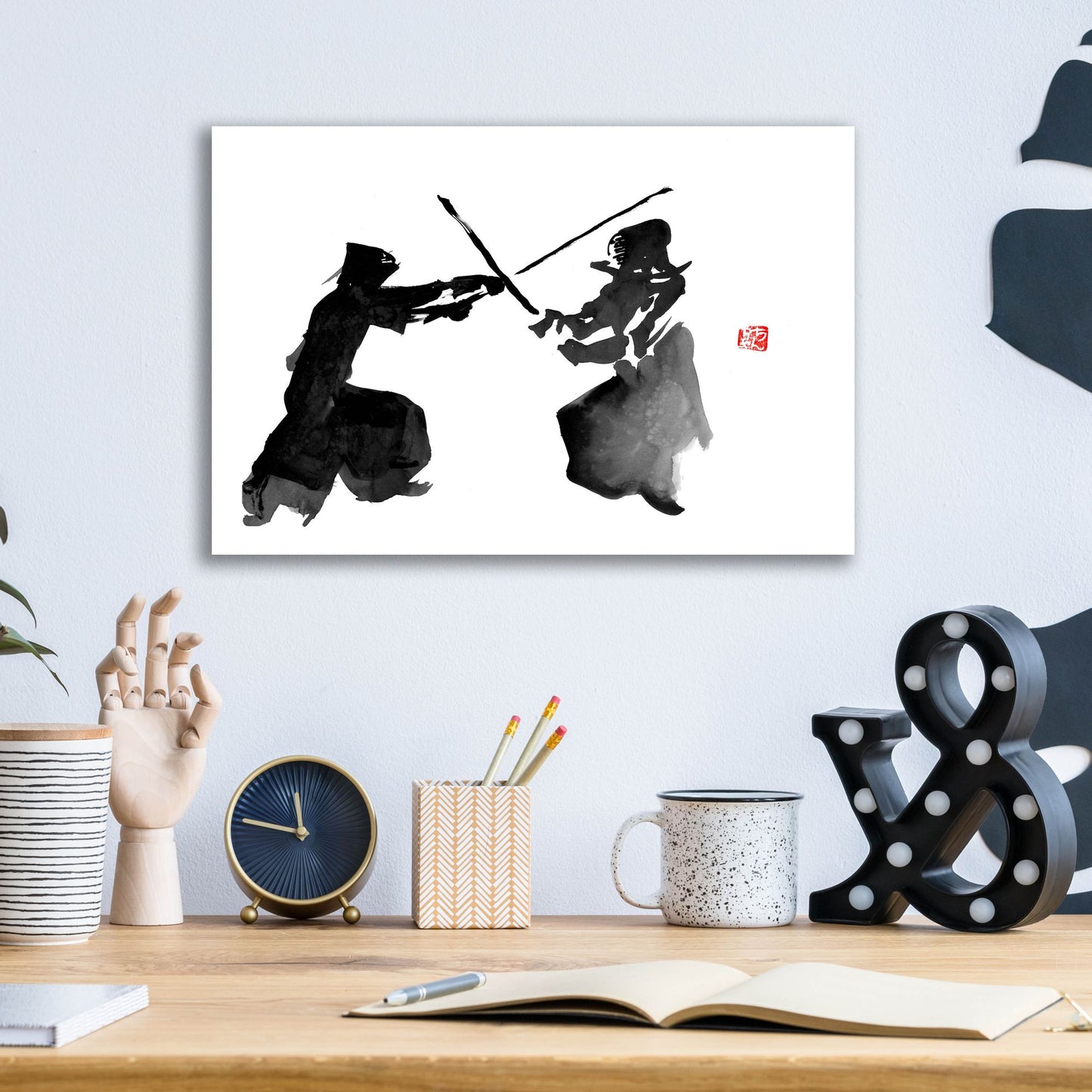 Epic Art 'Kendo' by Pechane, Acrylic Glass Wall Art,16x12