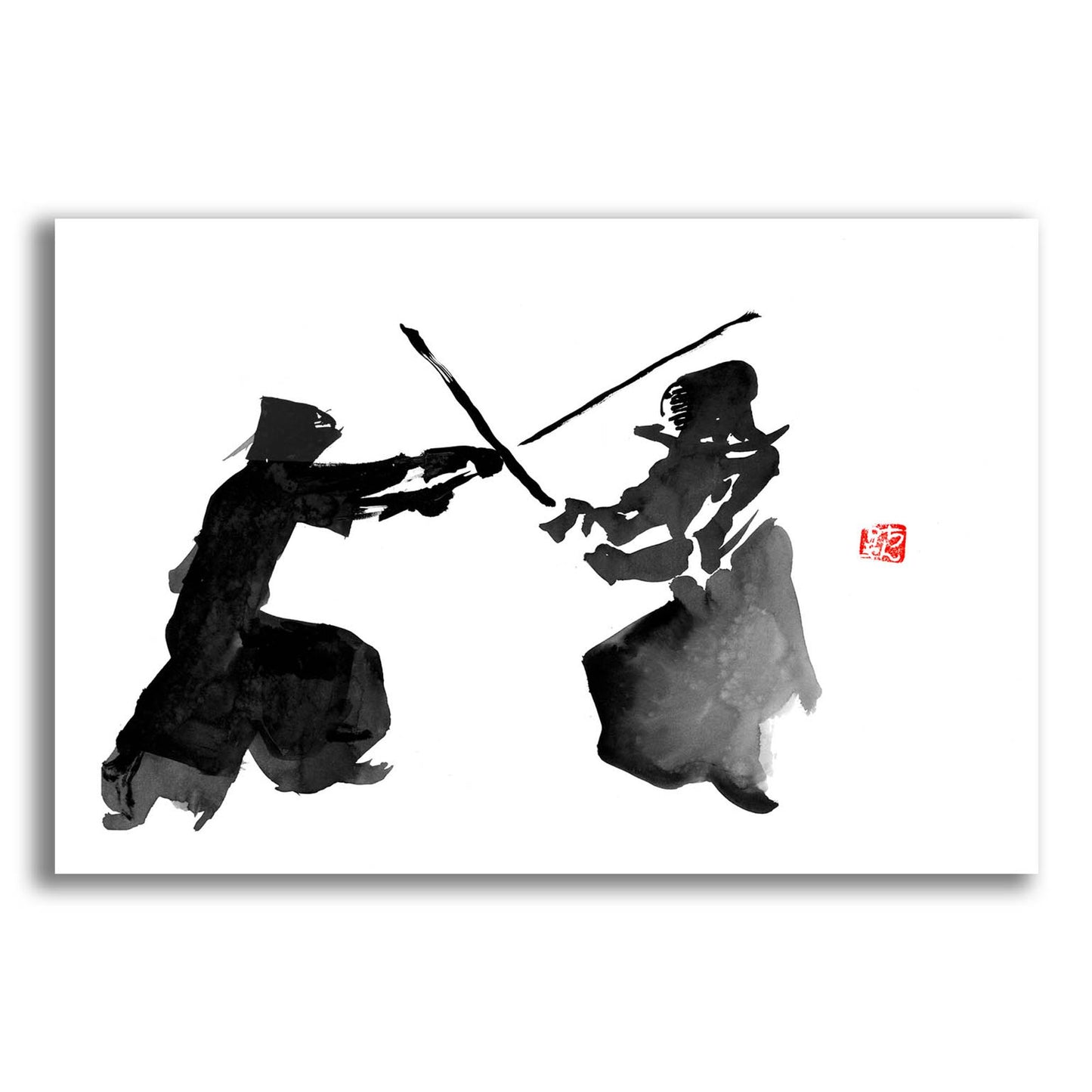 Epic Art 'Kendo' by Pechane, Acrylic Glass Wall Art,16x12