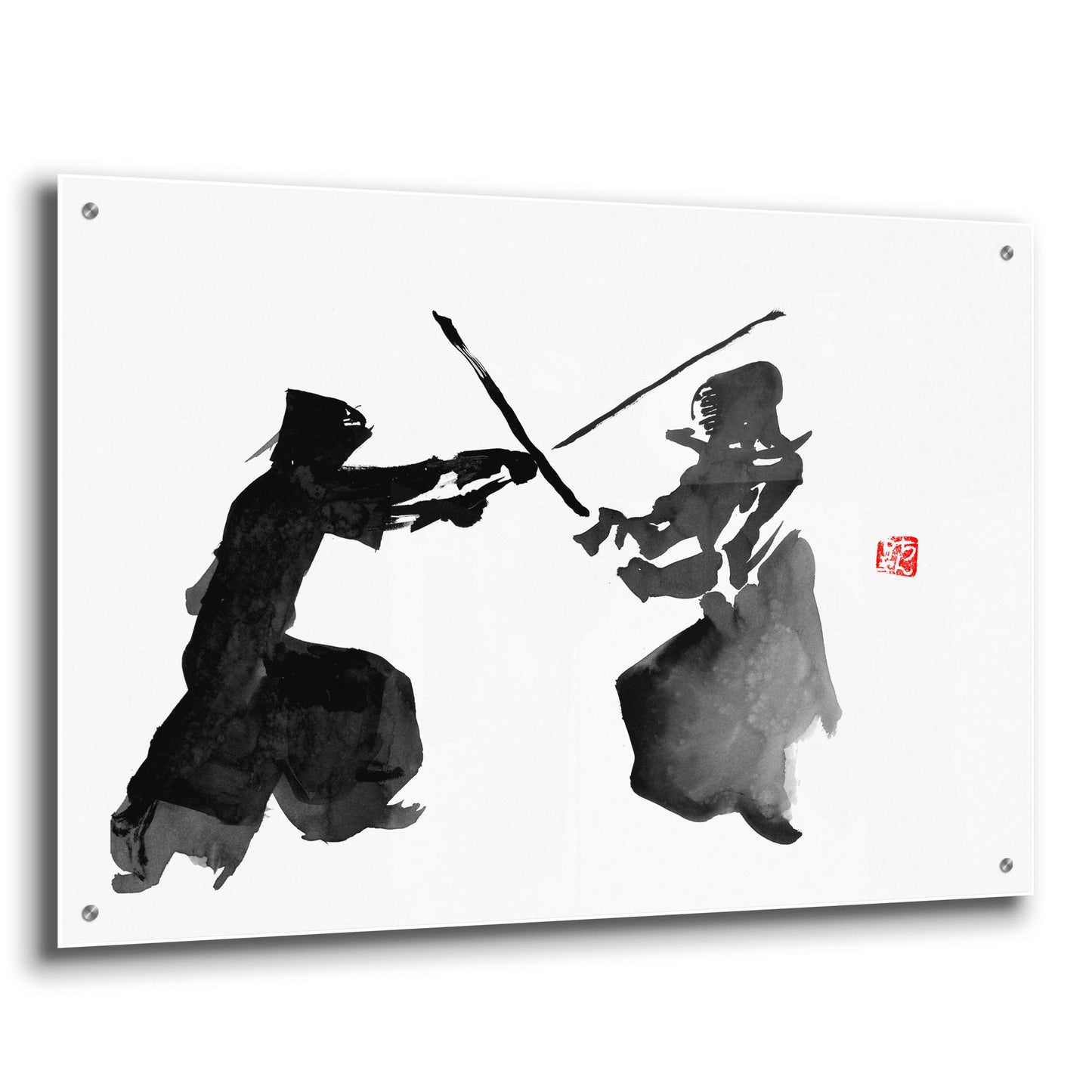 Epic Art 'Kendo' by Pechane, Acrylic Glass Wall Art,36x24