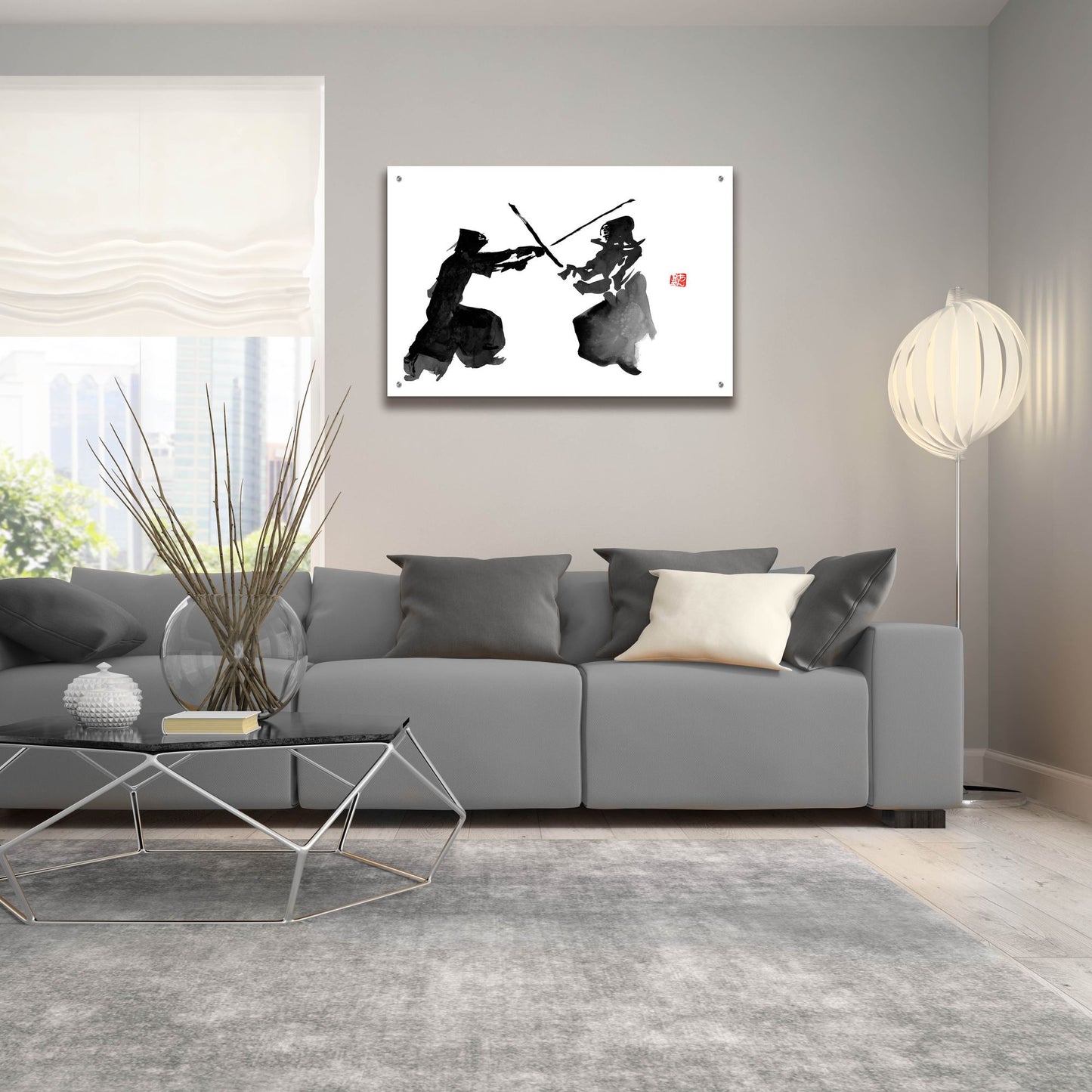 Epic Art 'Kendo' by Pechane, Acrylic Glass Wall Art,36x24