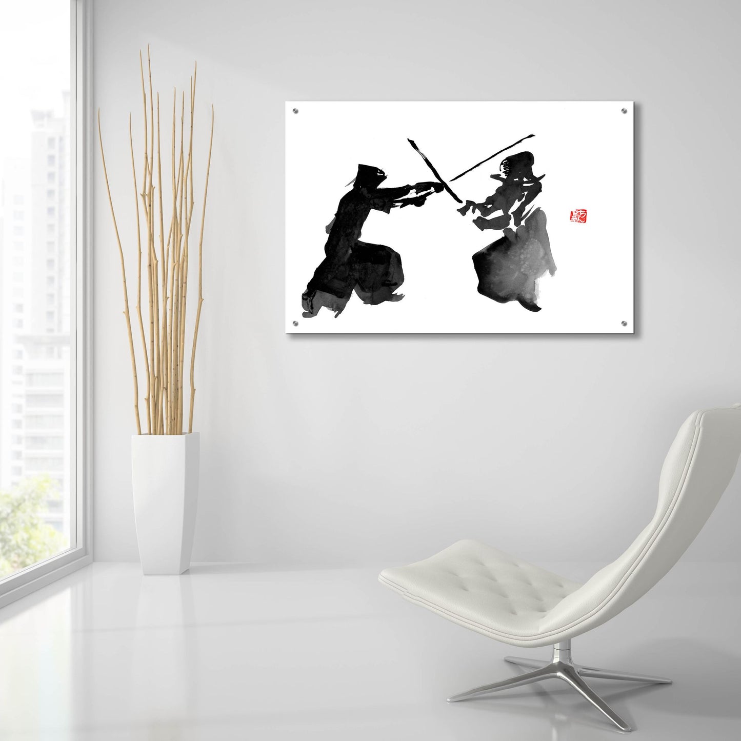 Epic Art 'Kendo' by Pechane, Acrylic Glass Wall Art,36x24