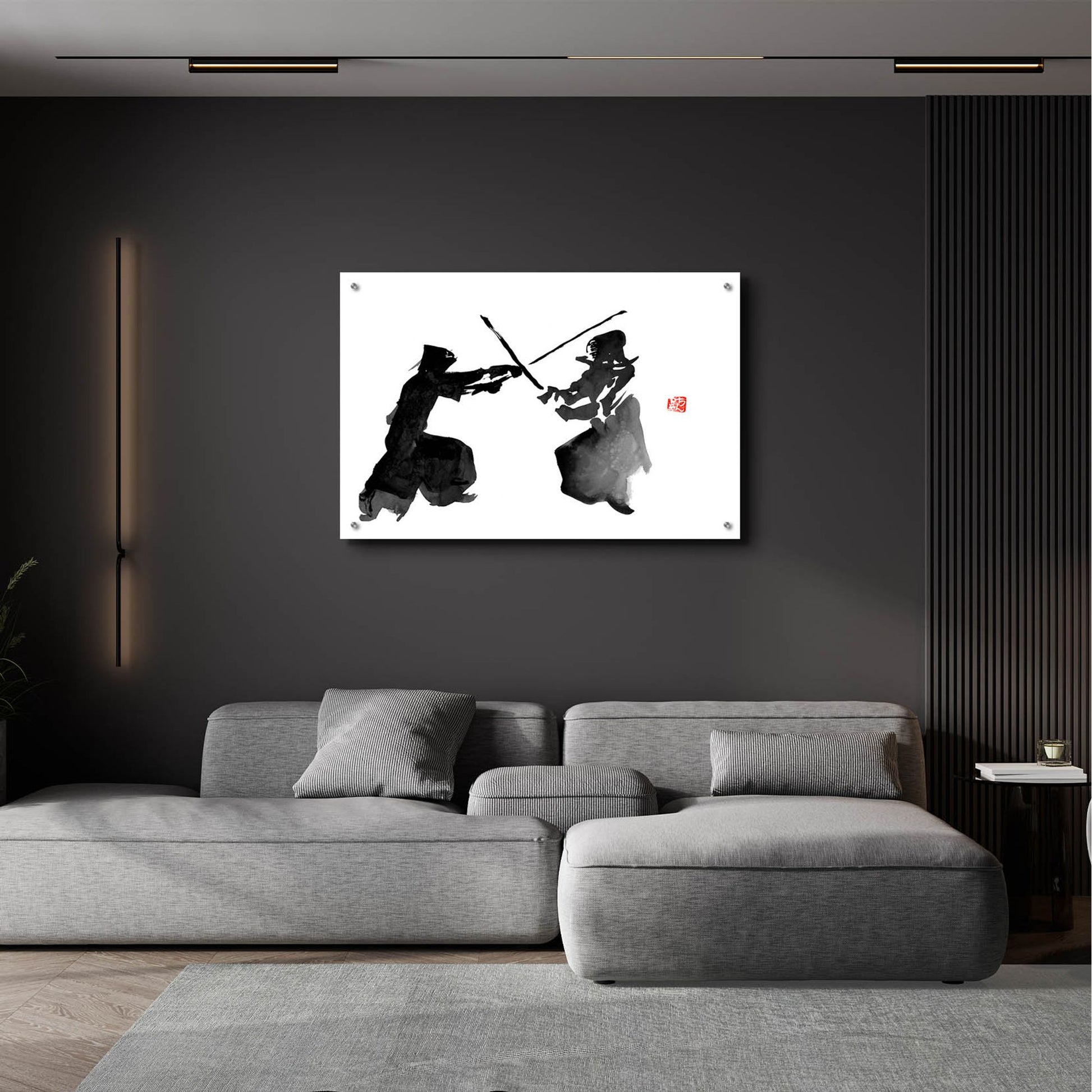 Epic Art 'Kendo' by Pechane, Acrylic Glass Wall Art,36x24