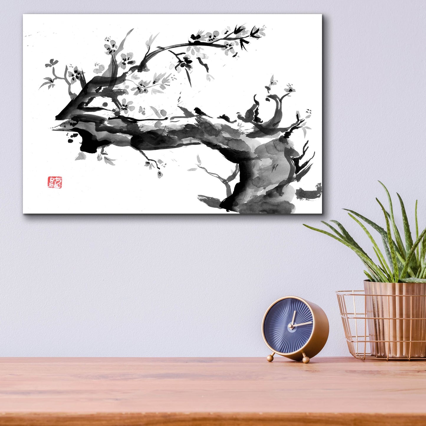 Epic Art 'Old Dead Tree' by Pechane, Acrylic Glass Wall Art,16x12