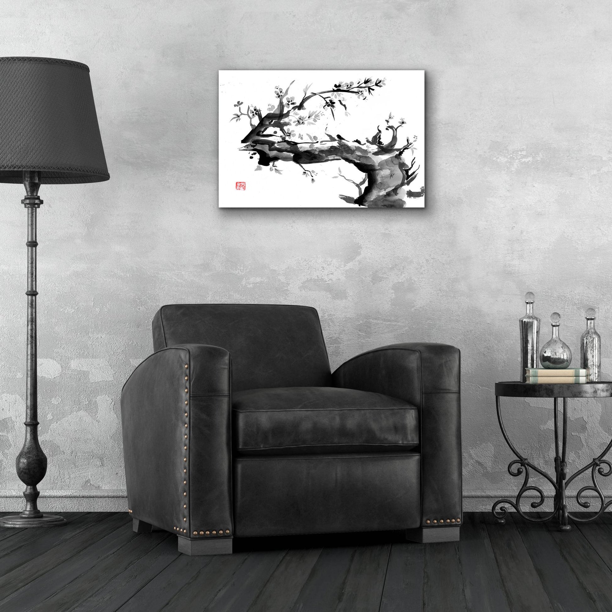 Epic Art 'Old Dead Tree' by Pechane, Acrylic Glass Wall Art,24x16