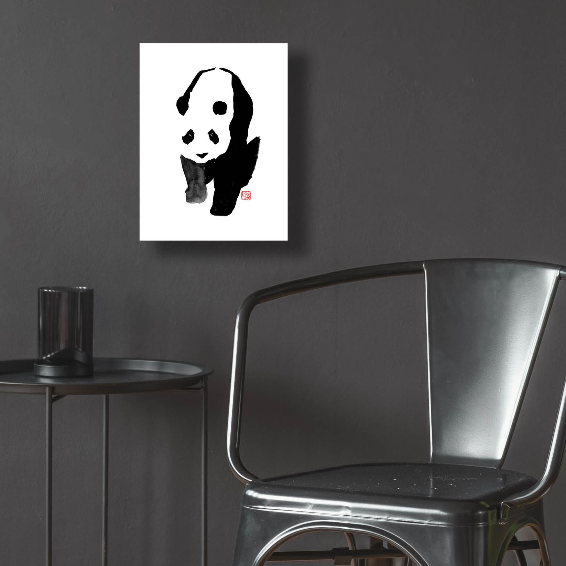 Epic Art 'Panda' by Pechane, Acrylic Glass Wall Art,12x16