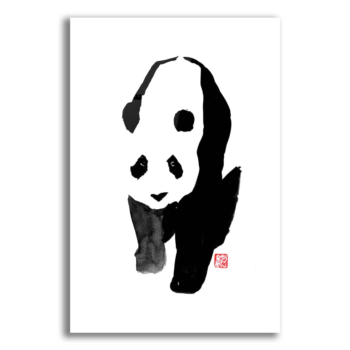 Epic Art 'Panda' by Pechane, Acrylic Glass Wall Art,12x16