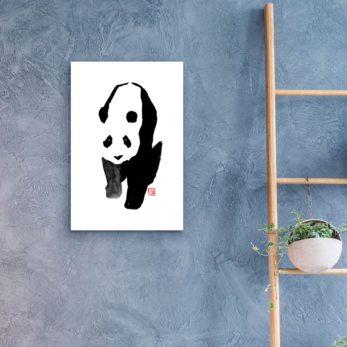 Epic Art 'Panda' by Pechane, Acrylic Glass Wall Art,16x24