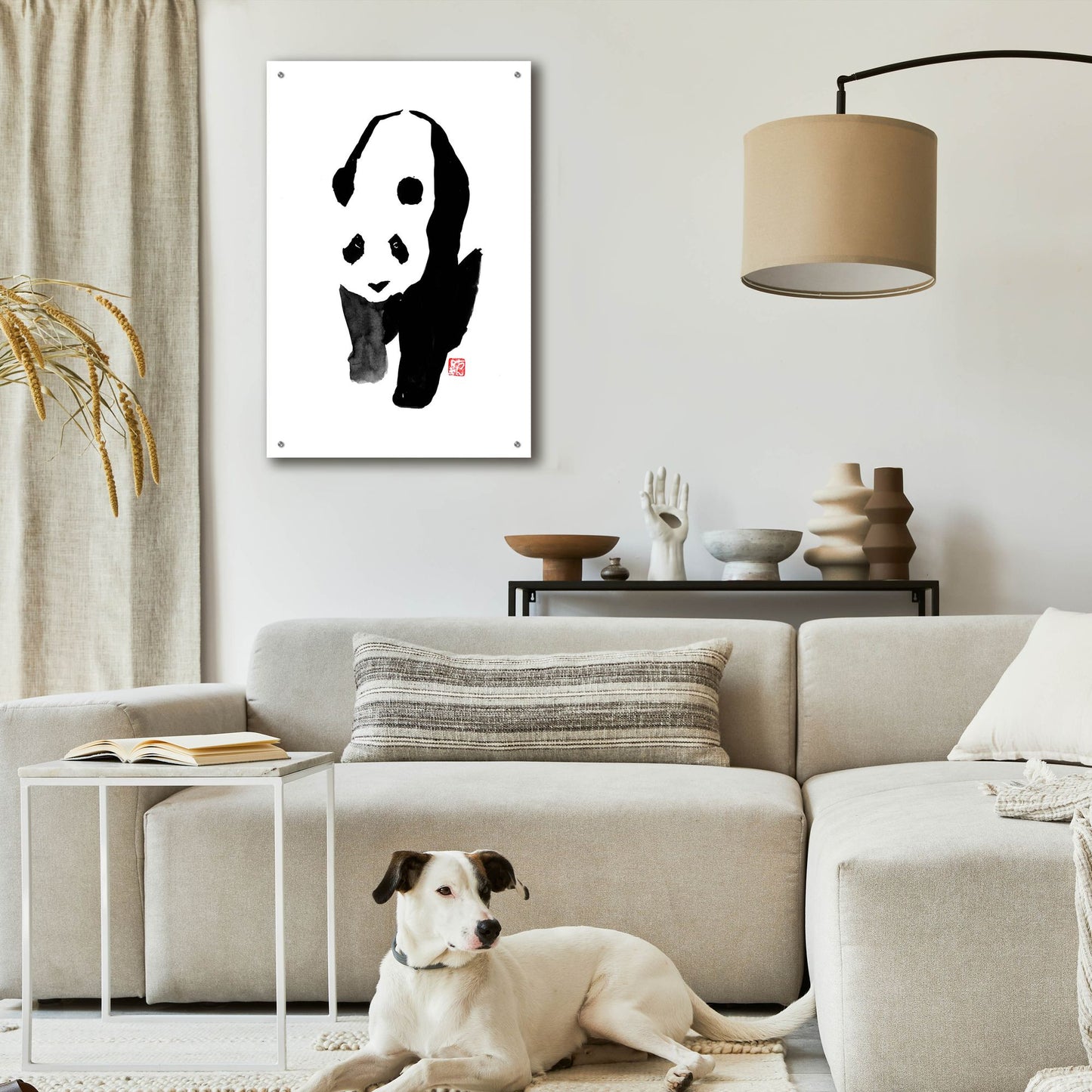 Epic Art 'Panda' by Pechane, Acrylic Glass Wall Art,24x36