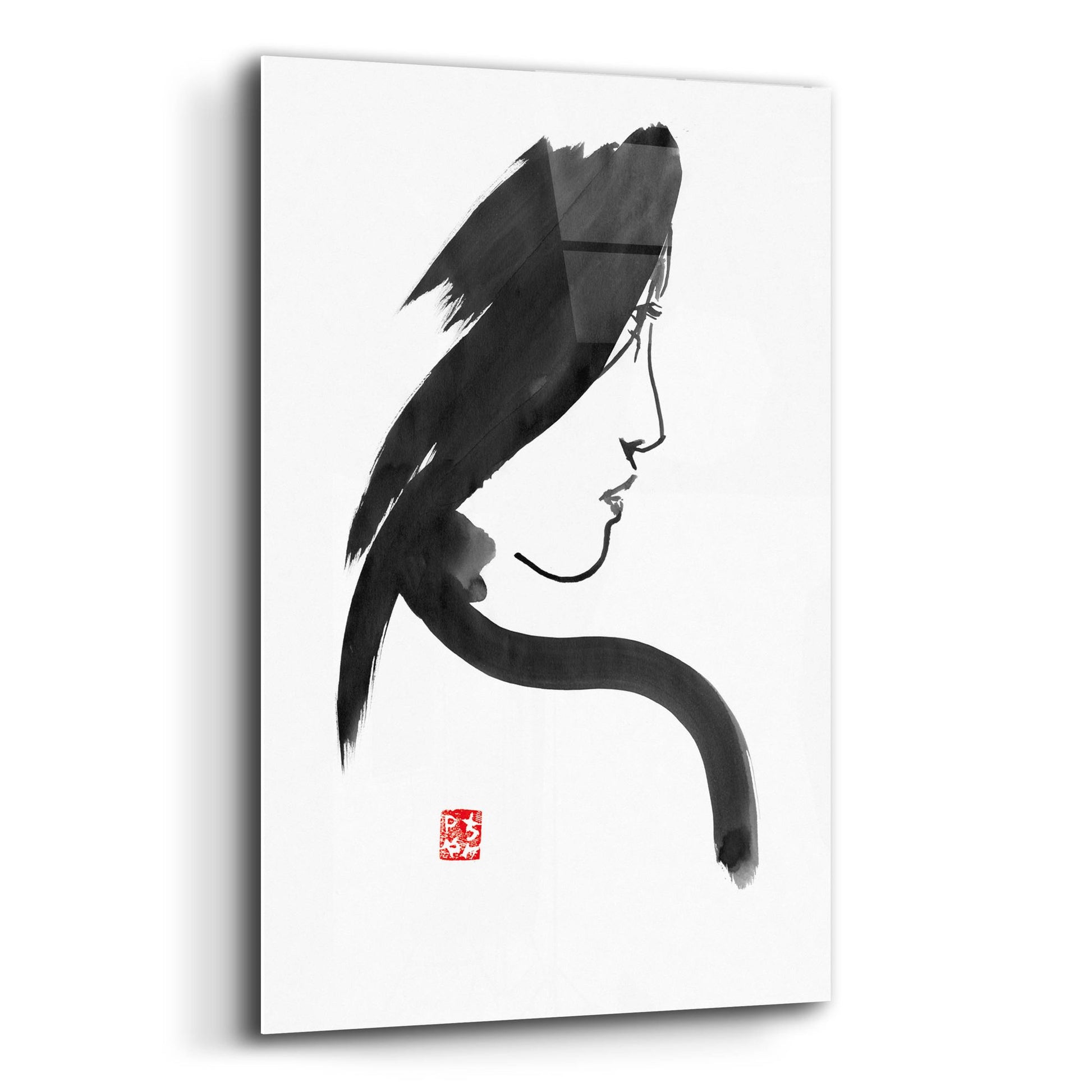 Epic Art 'Geisha 02' by Pechane, Acrylic Glass Wall Art,12x16