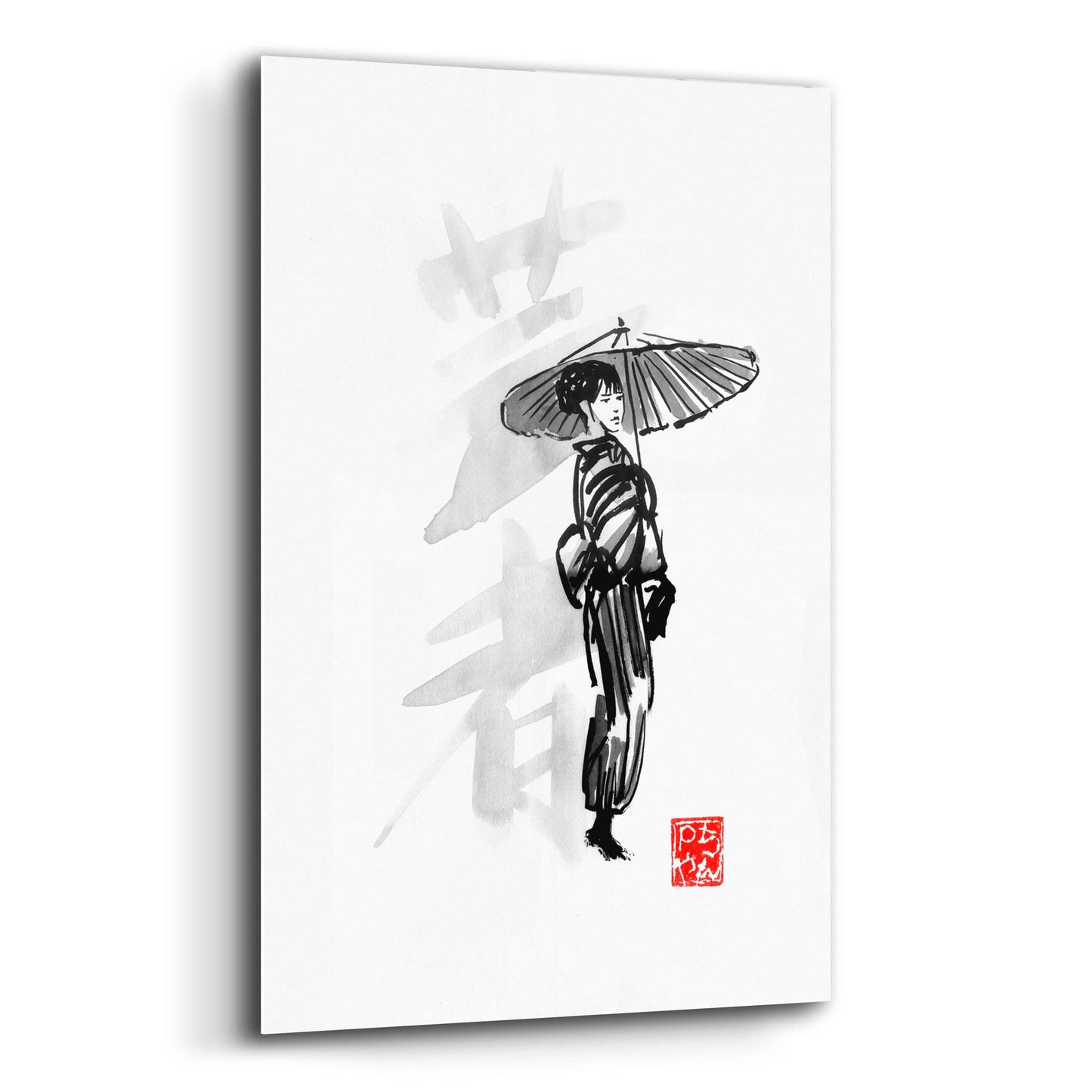 Epic Art 'Geisha' by Pechane, Acrylic Glass Wall Art,12x16