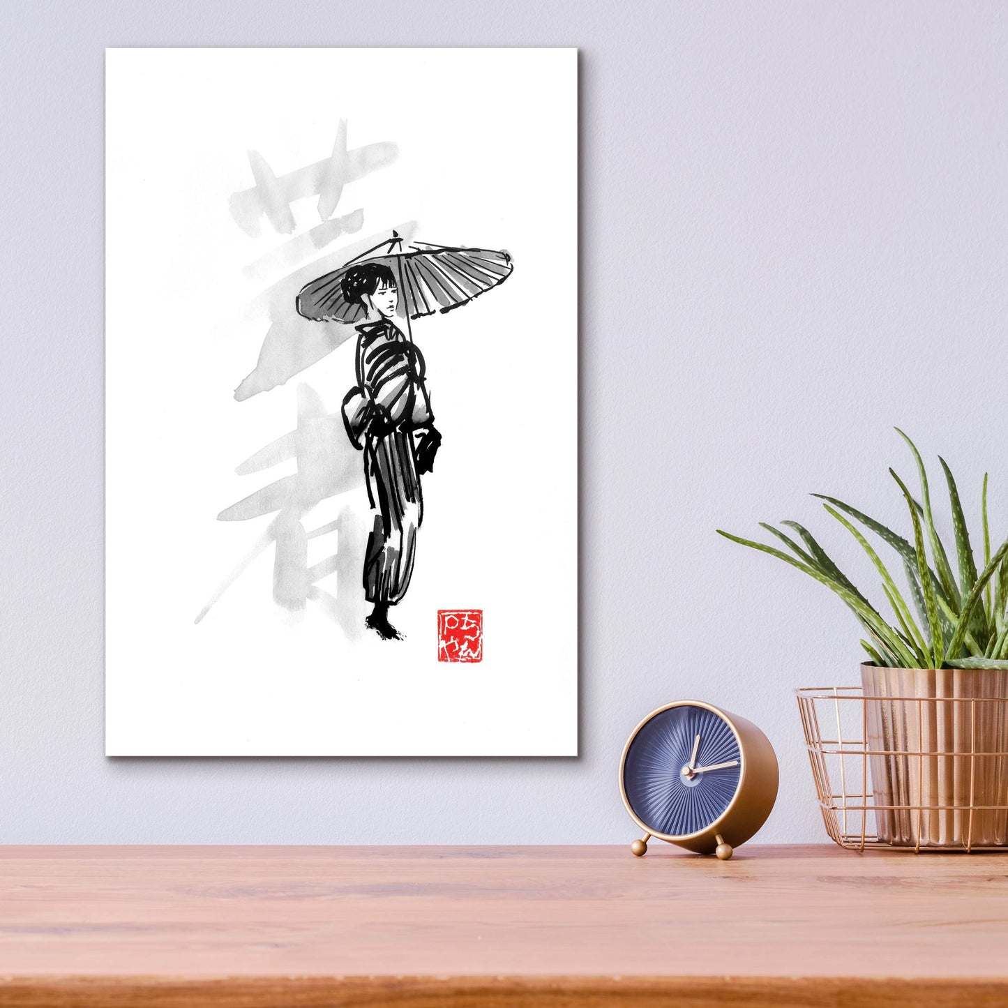 Epic Art 'Geisha' by Pechane, Acrylic Glass Wall Art,12x16