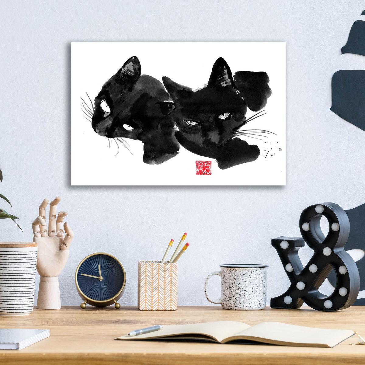 Epic Art 'Pom Wollie' by Pechane, Acrylic Glass Wall Art,16x12