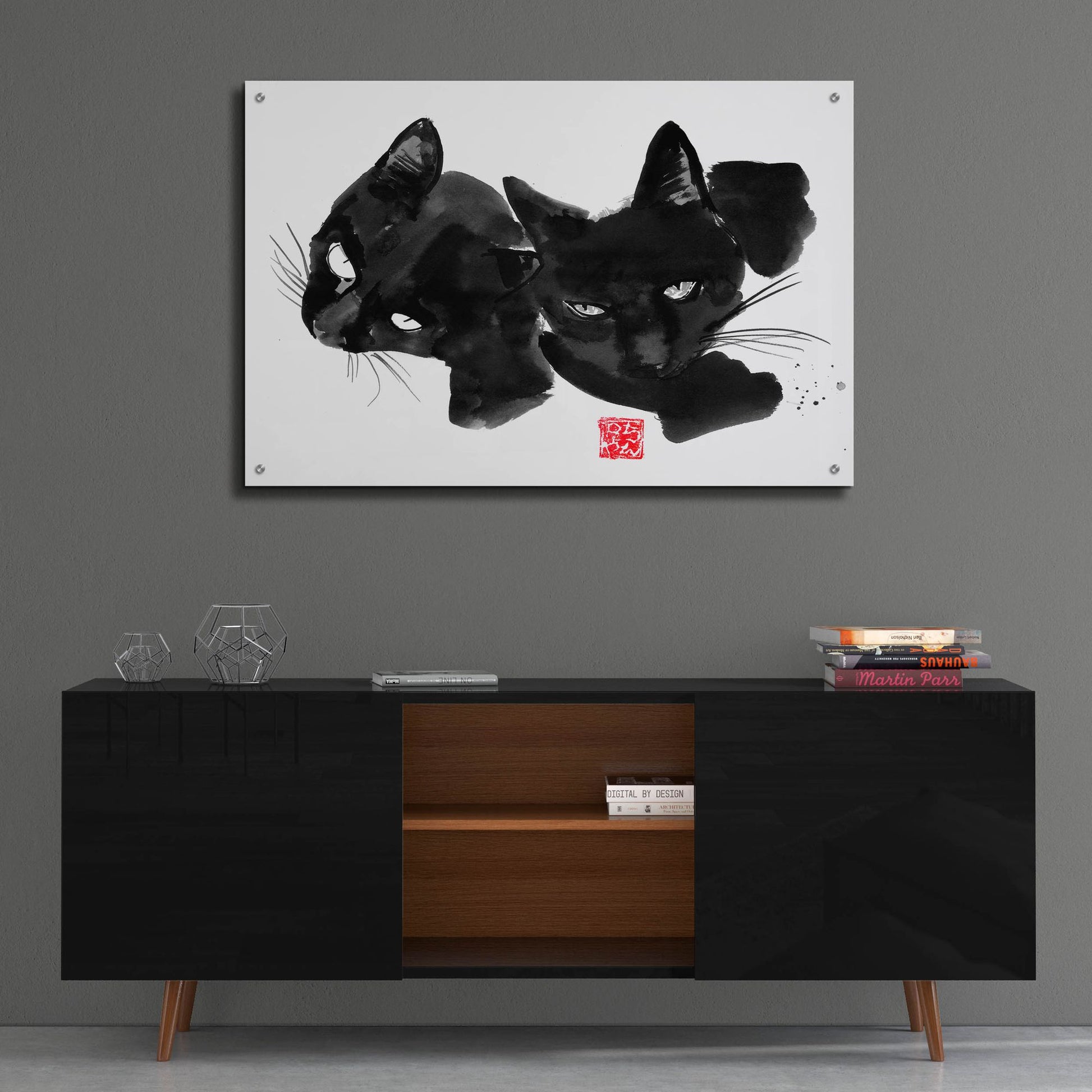 Epic Art 'Pom Wollie' by Pechane, Acrylic Glass Wall Art,36x24