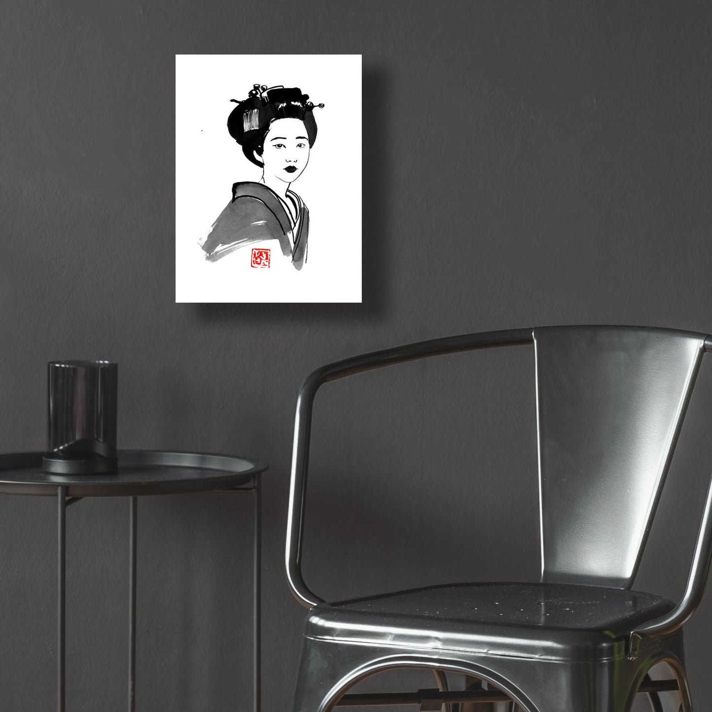 Epic Art 'Geisha Starring' by Pechane, Acrylic Glass Wall Art,12x16