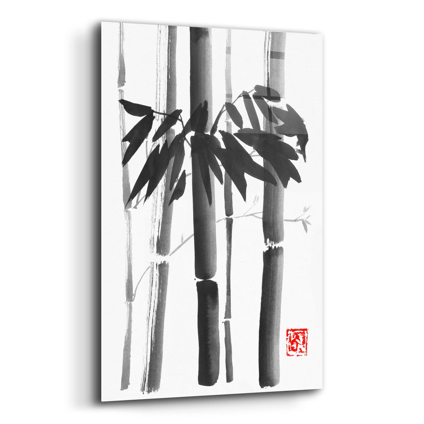 Epic Art 'Bamboo Bouquet' by Pechane, Acrylic Glass Wall Art,12x16