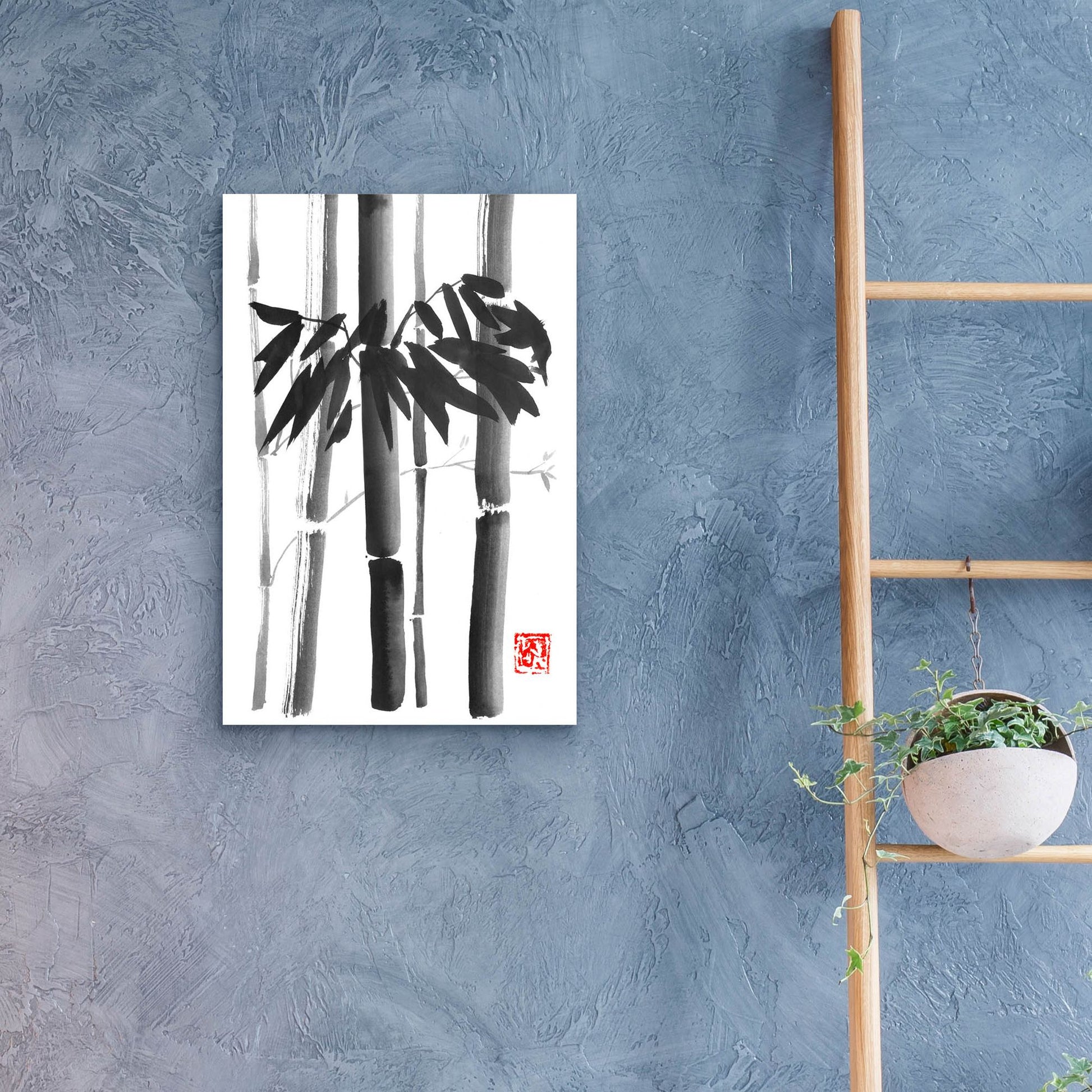 Epic Art 'Bamboo Bouquet' by Pechane, Acrylic Glass Wall Art,16x24