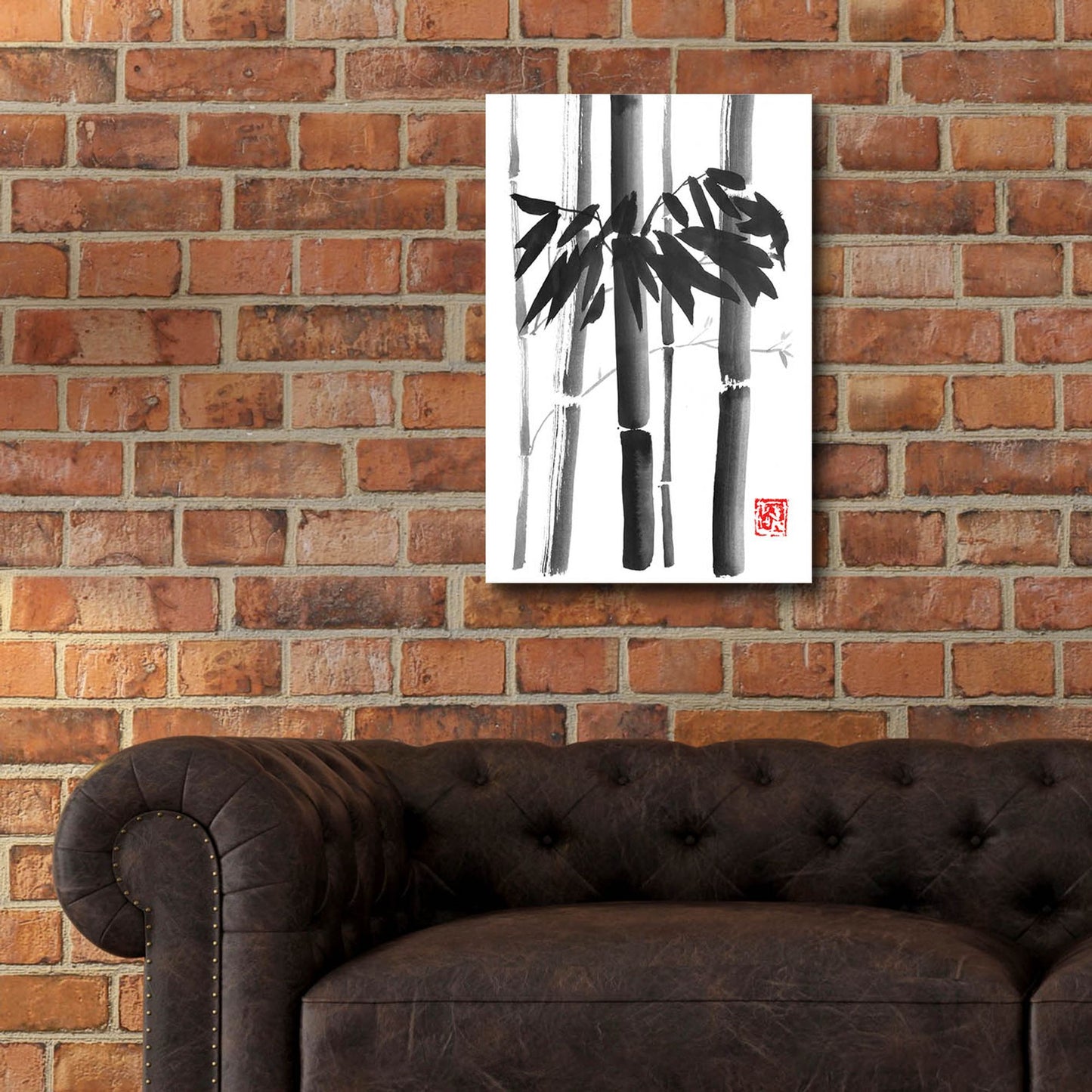 Epic Art 'Bamboo Bouquet' by Pechane, Acrylic Glass Wall Art,16x24