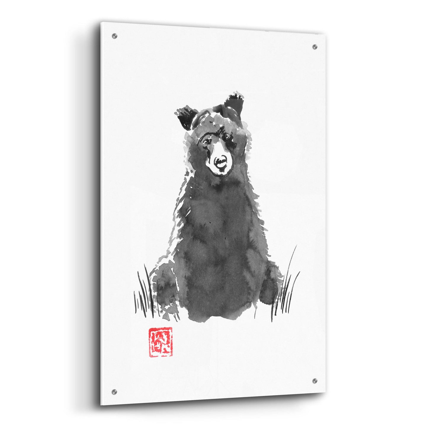 Epic Art 'Bear' by Pechane, Acrylic Glass Wall Art,24x36