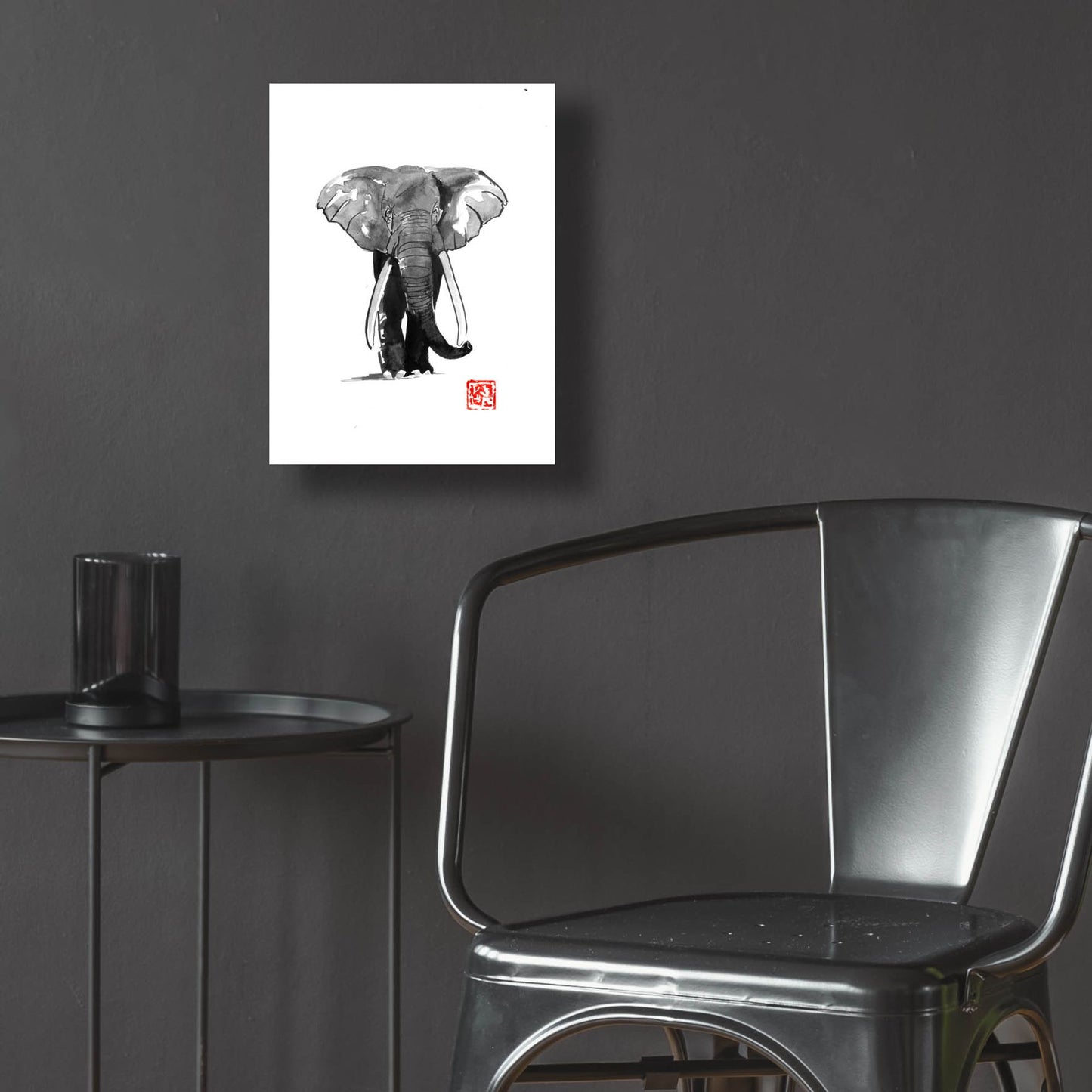 Epic Art 'Elephant 2' by Pechane, Acrylic Glass Wall Art,12x16