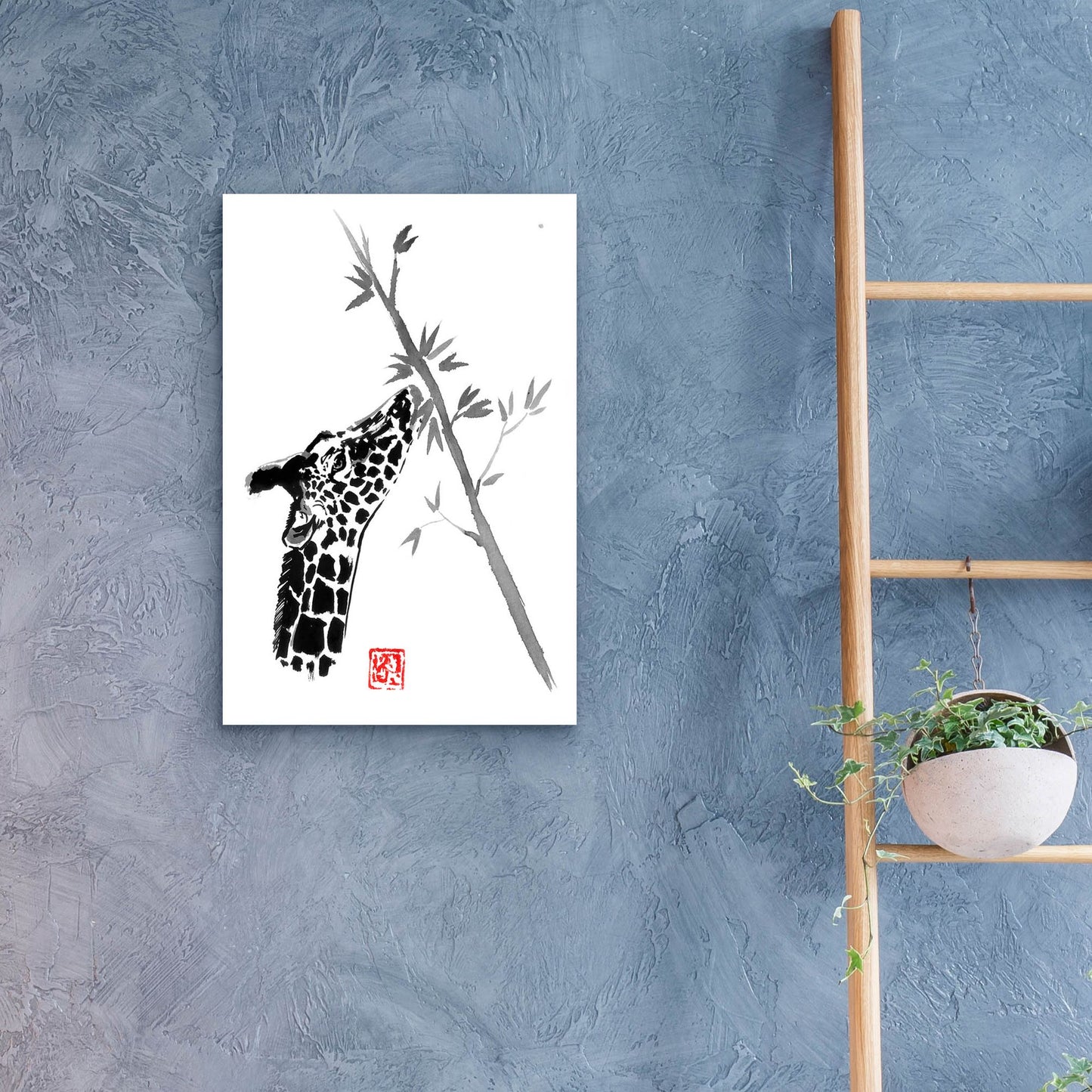 Epic Art 'Giraffe' by Pechane, Acrylic Glass Wall Art,16x24