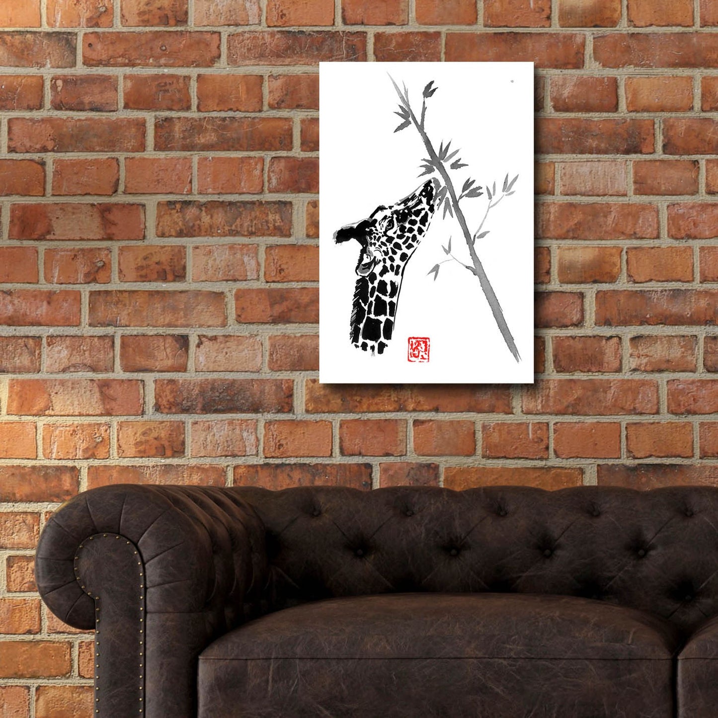 Epic Art 'Giraffe' by Pechane, Acrylic Glass Wall Art,16x24