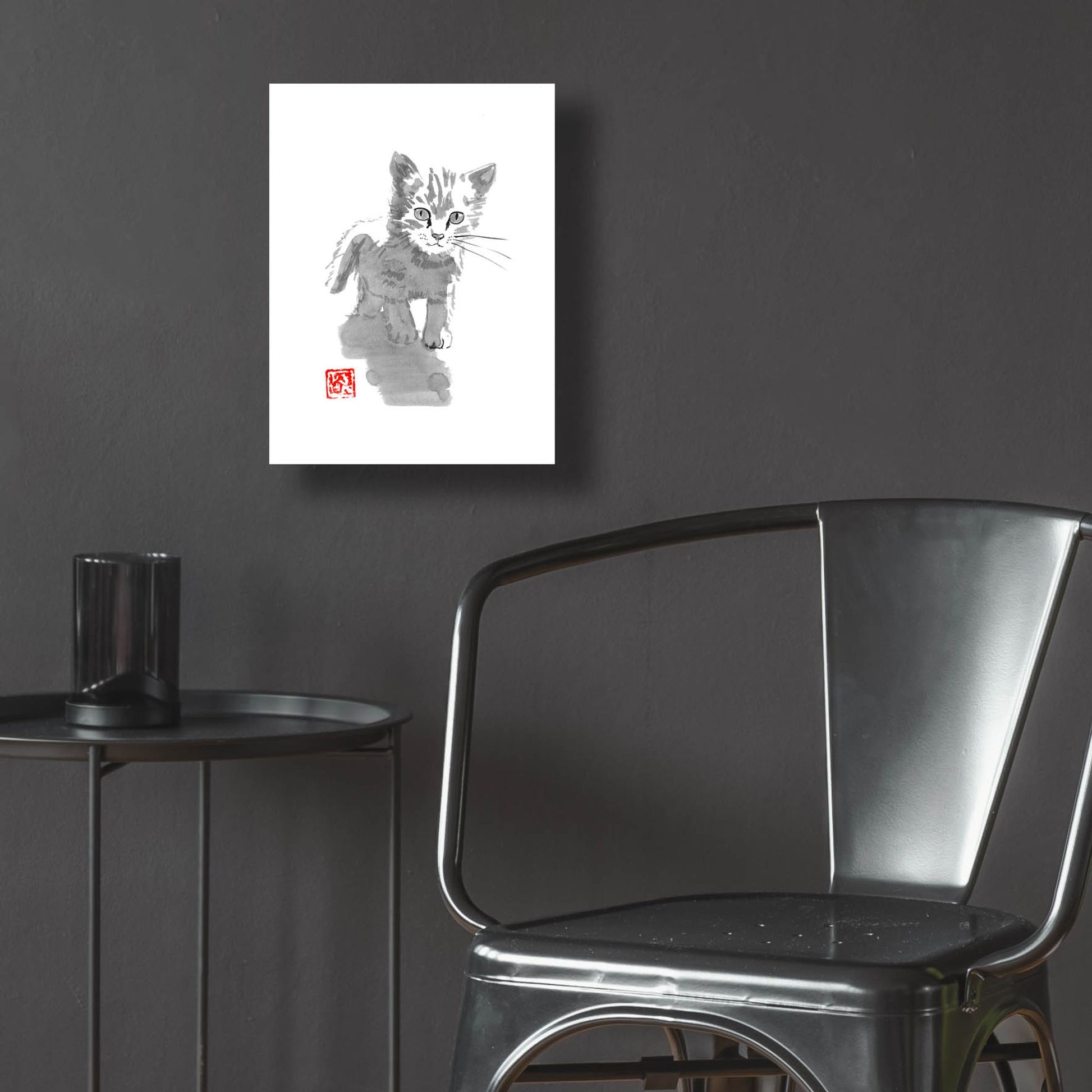 Epic Art 'Little Cat' by Pechane, Acrylic Glass Wall Art,12x16