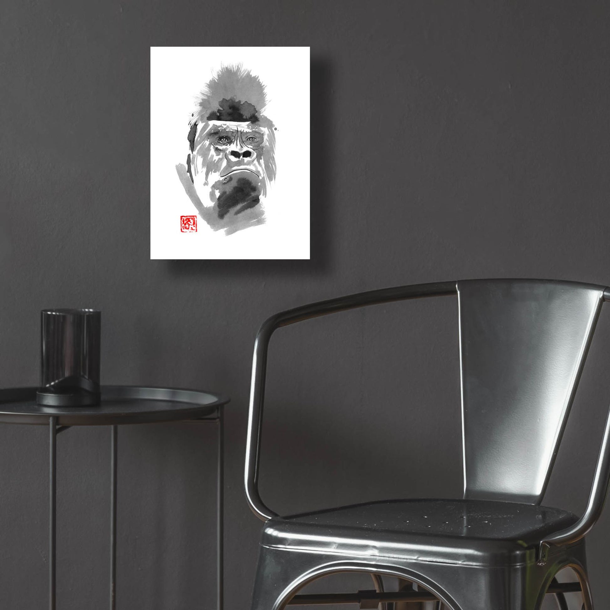 Epic Art 'Gorilla 2' by Pechane, Acrylic Glass Wall Art,12x16