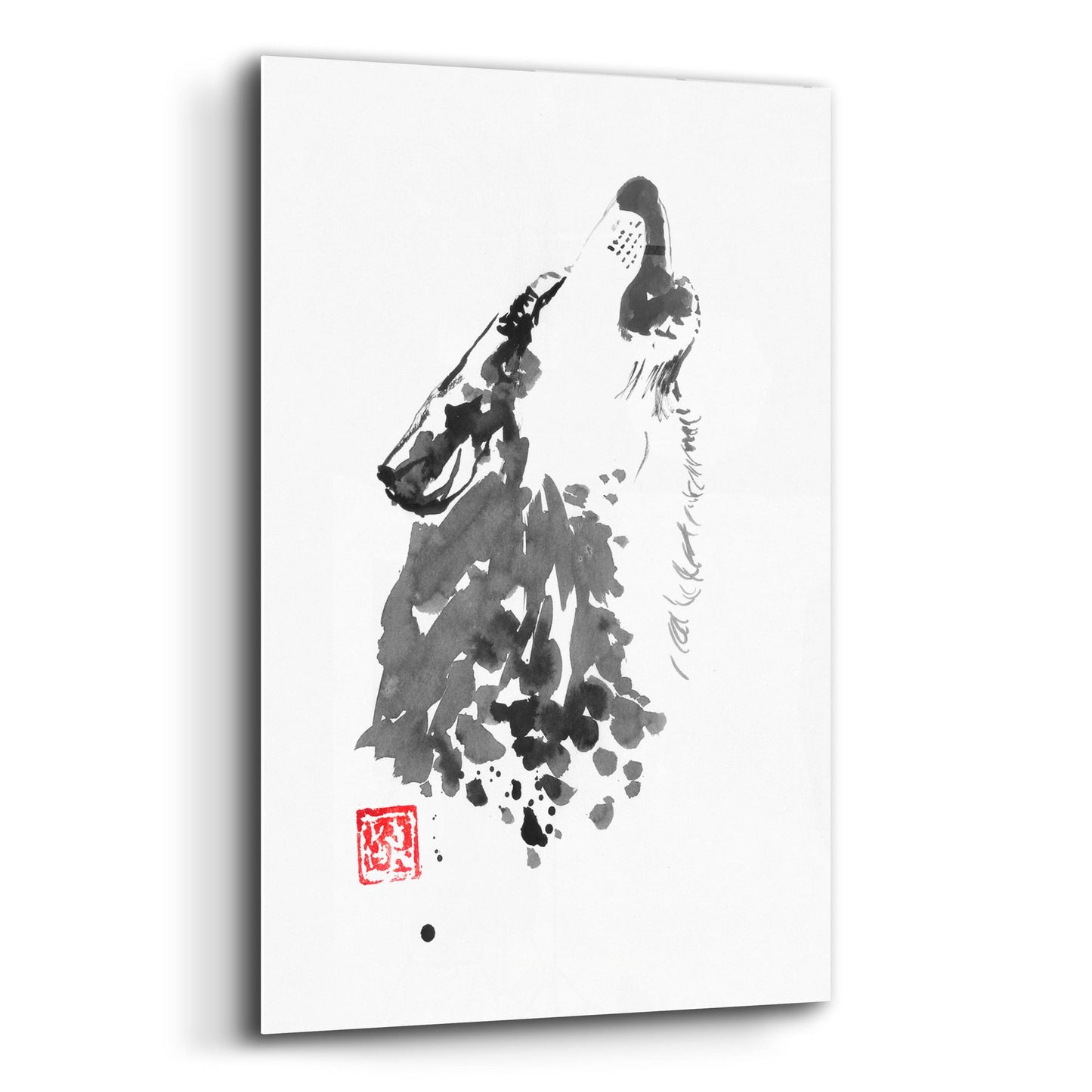 Epic Art 'Loup' by Pechane, Acrylic Glass Wall Art,12x16