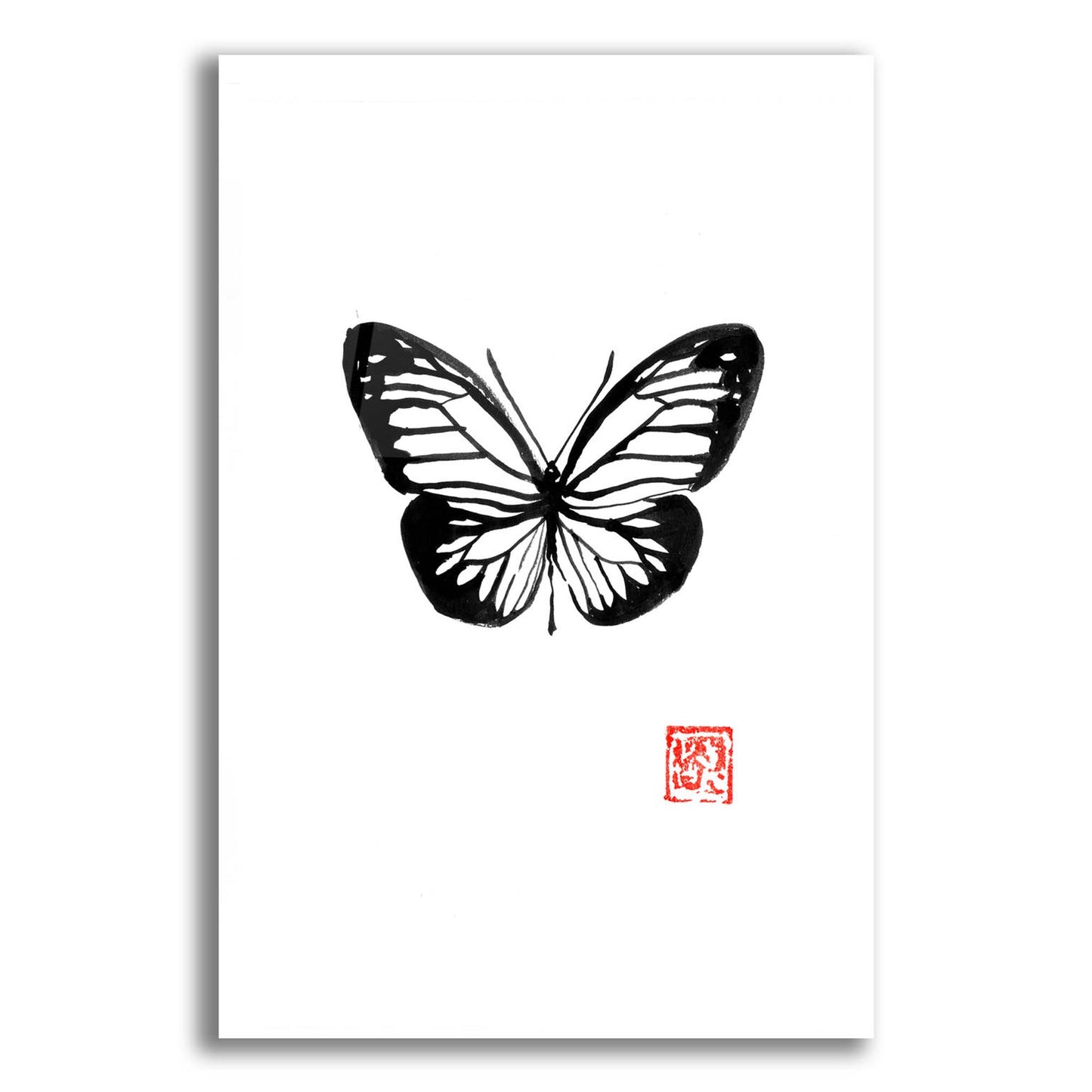 Epic Art 'Papillon' by Pechane, Acrylic Glass Wall Art,16x24