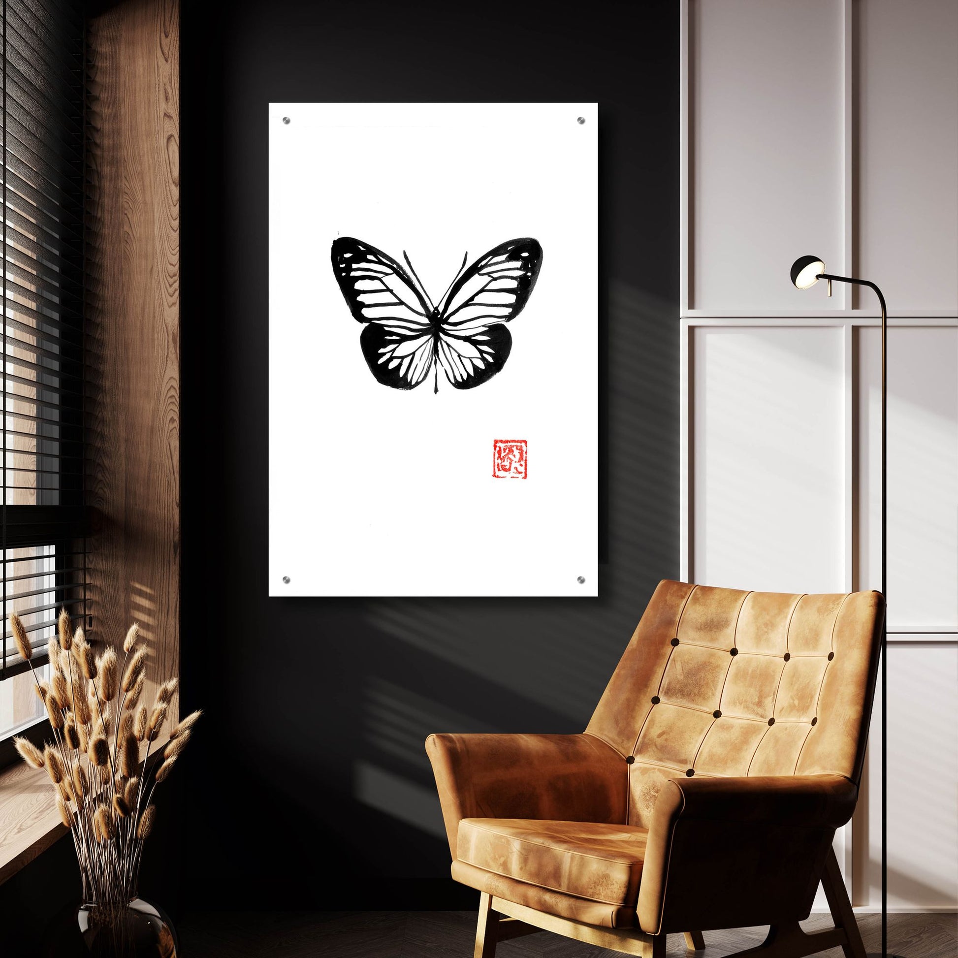 Epic Art 'Papillon' by Pechane, Acrylic Glass Wall Art,24x36