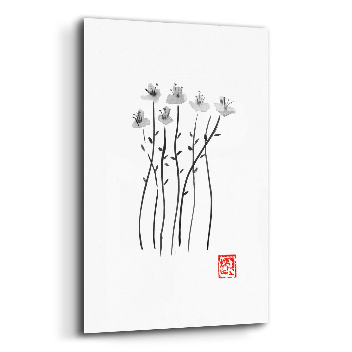 Epic Art 'Tiges De Sakura' by Pechane, Acrylic Glass Wall Art,12x16