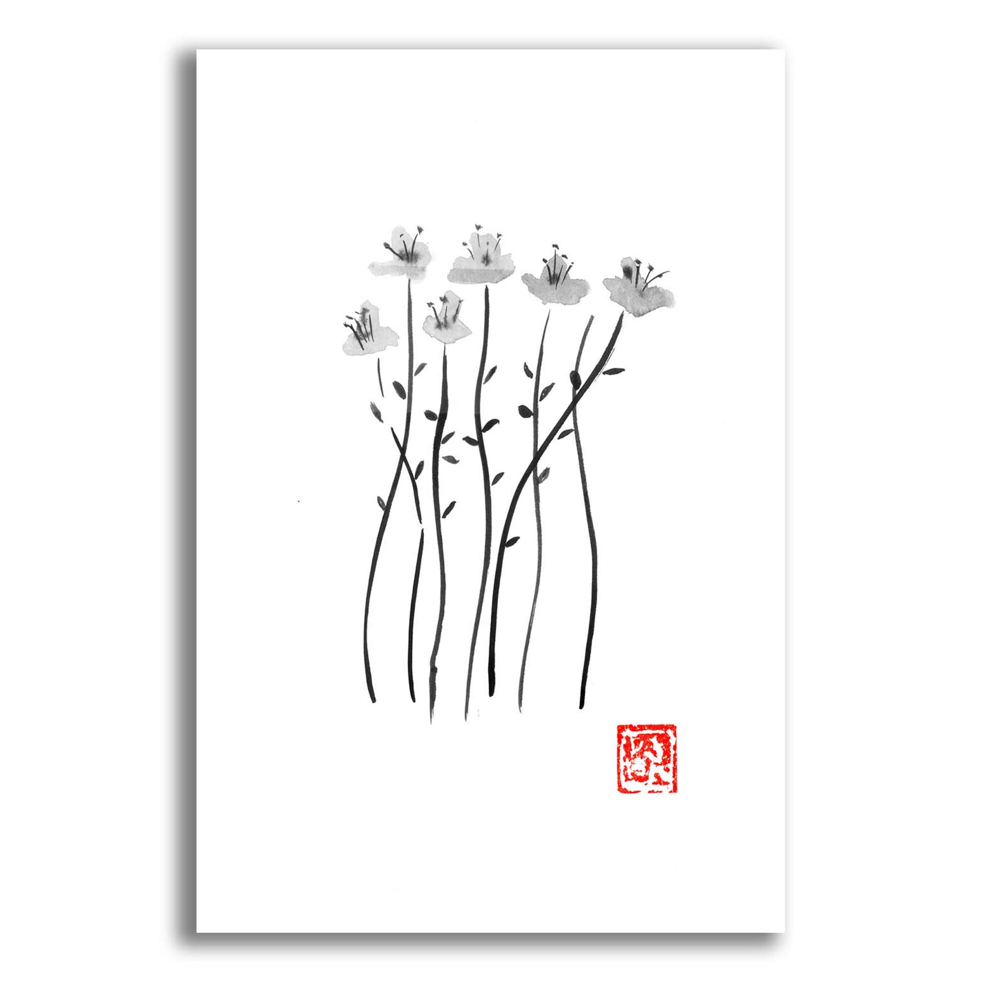 Epic Art 'Tiges De Sakura' by Pechane, Acrylic Glass Wall Art,16x24